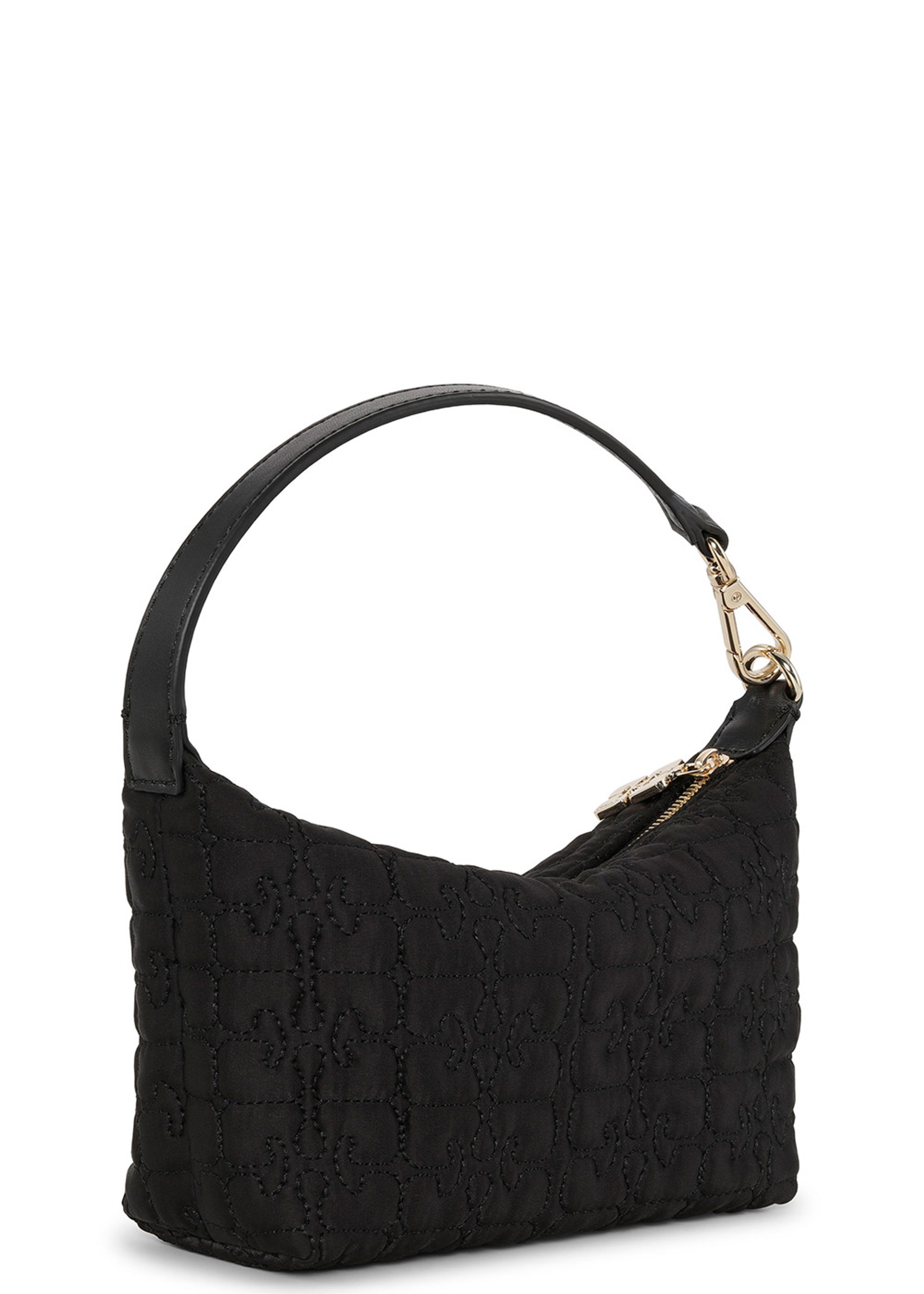 Ganni - Bolsa de mão - Butterfly Small Pouch Satin - Black
