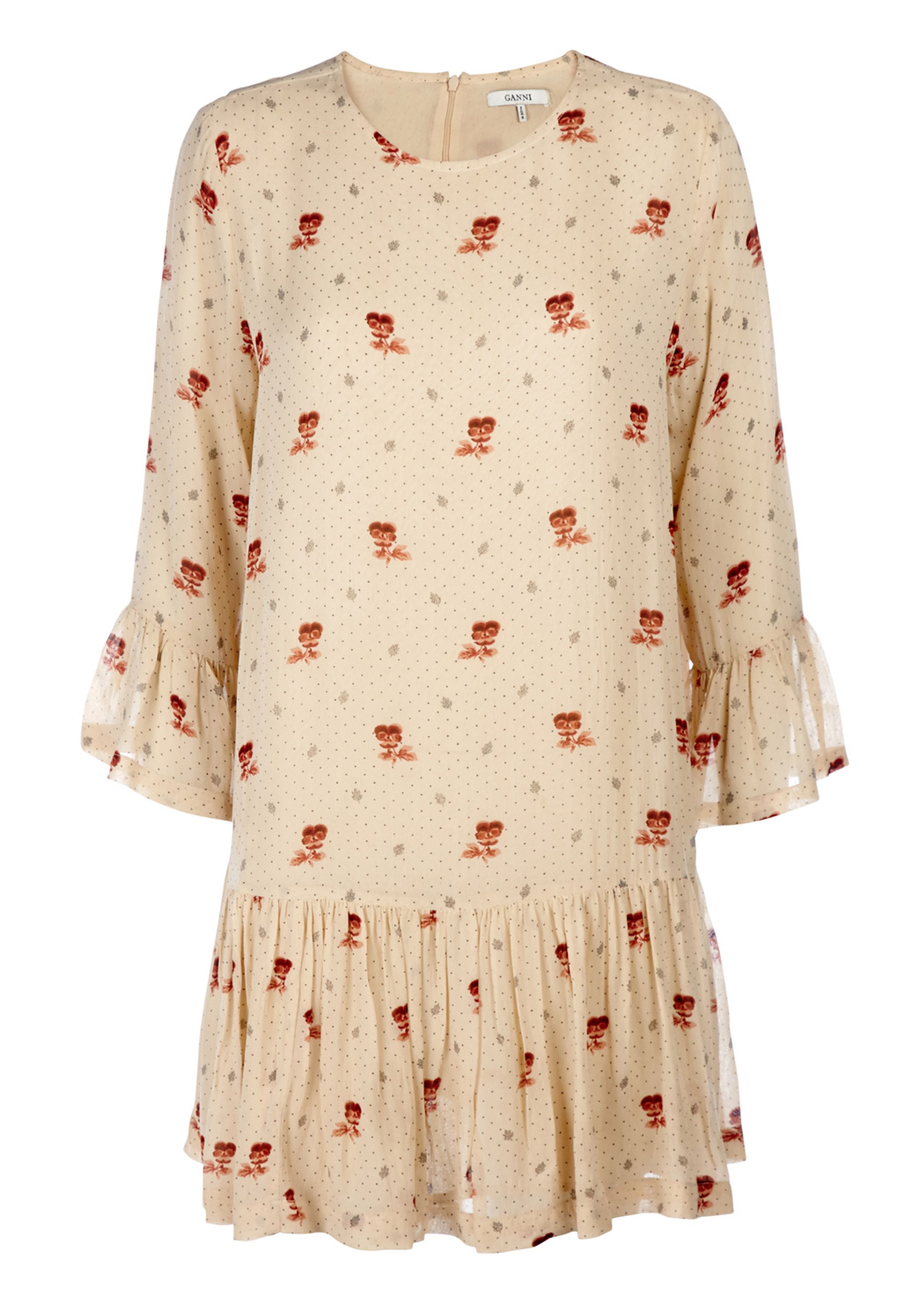 Ganni - Dress - Newmann Dress - Biscotti