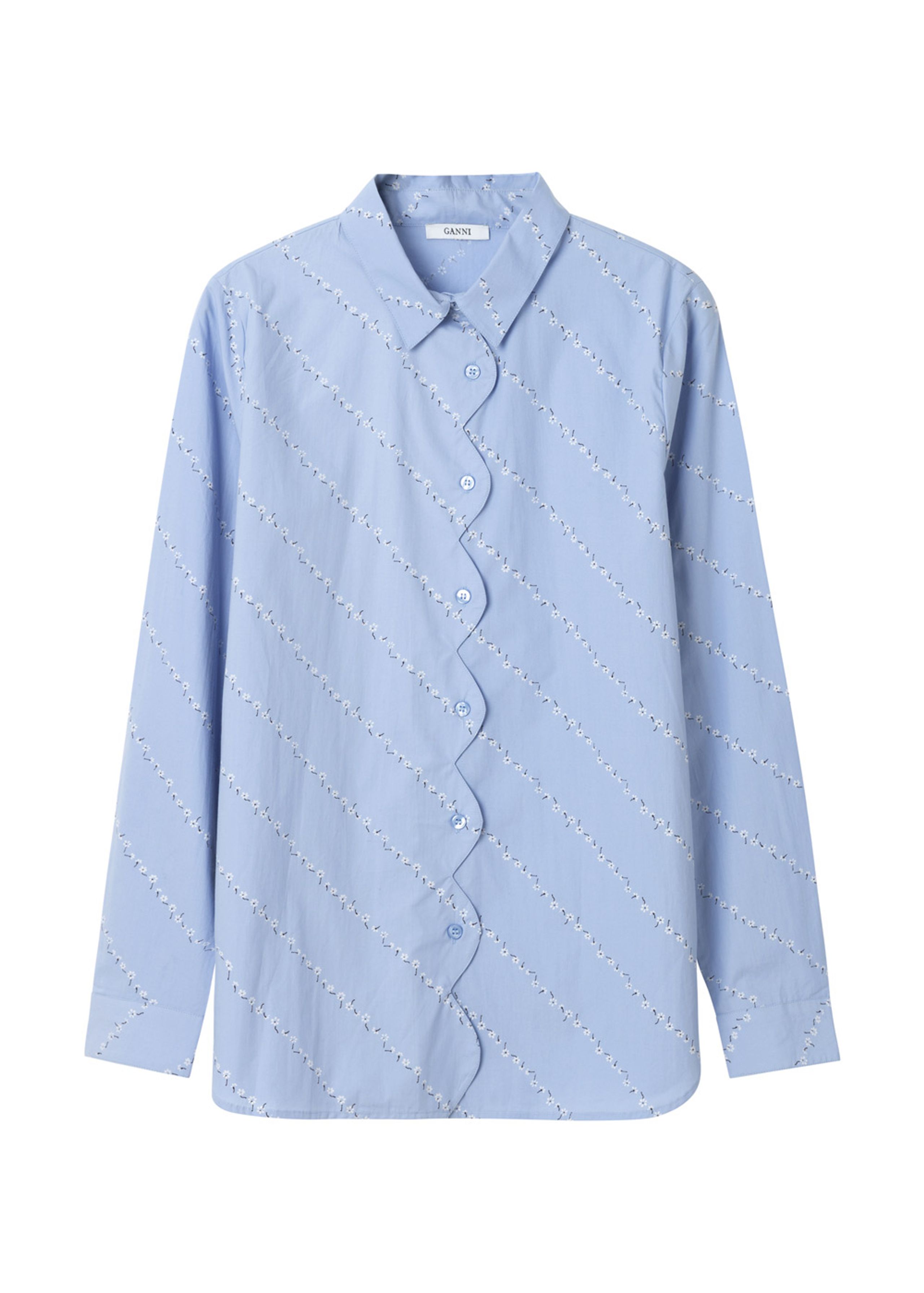 Ganni - Skjorta - Faulkner - Serenity Blue