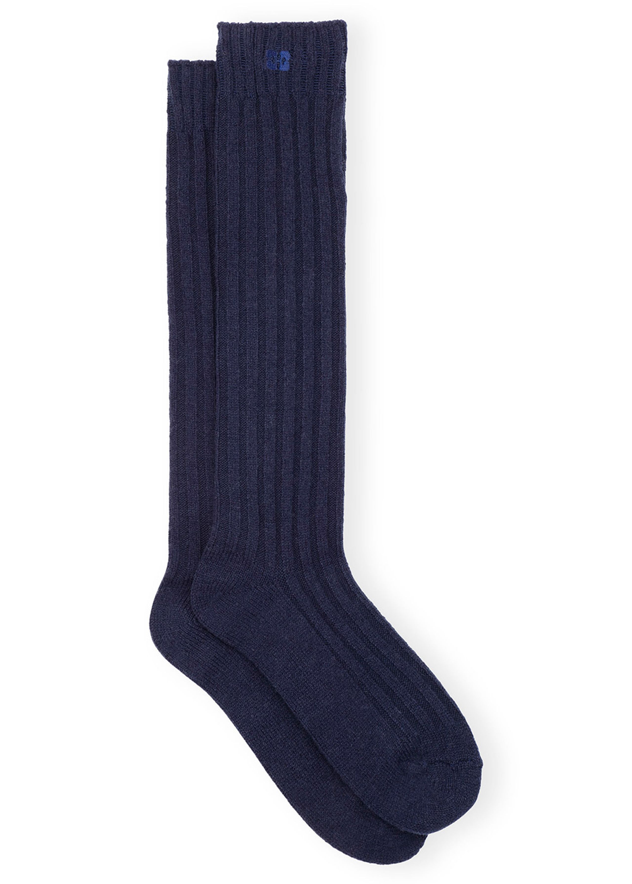 Ganni - Meias - Winter Ribbed Socks - Sky Captain