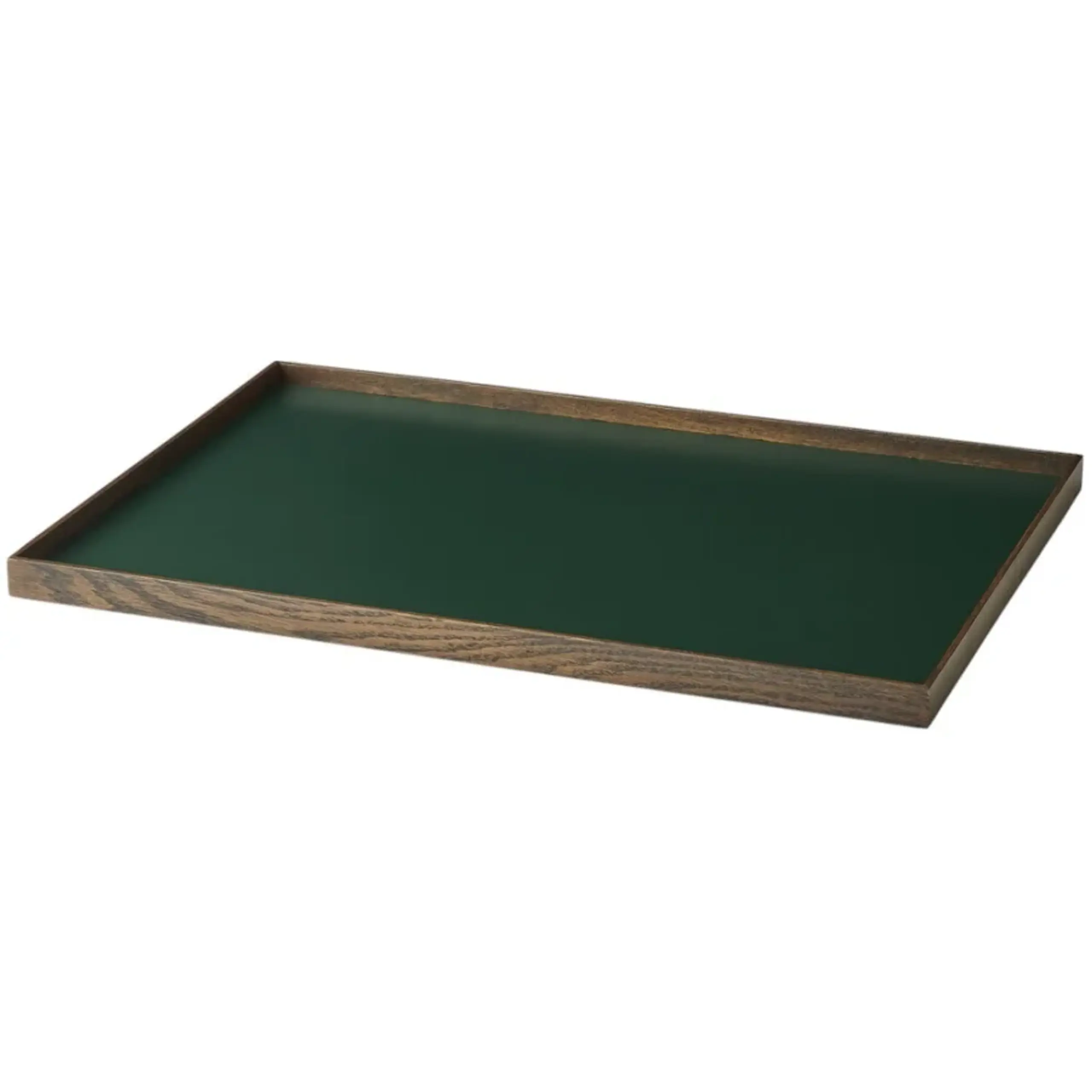 Gejst - Bakke - Frame Tray - Large / Green, Smoked Oak