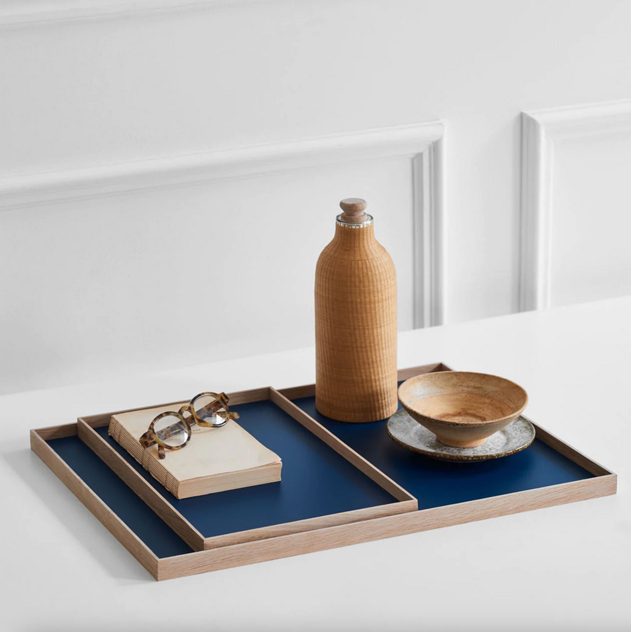 Gejst - Tray - Frame Tray - Large / Night Blue, Oak
