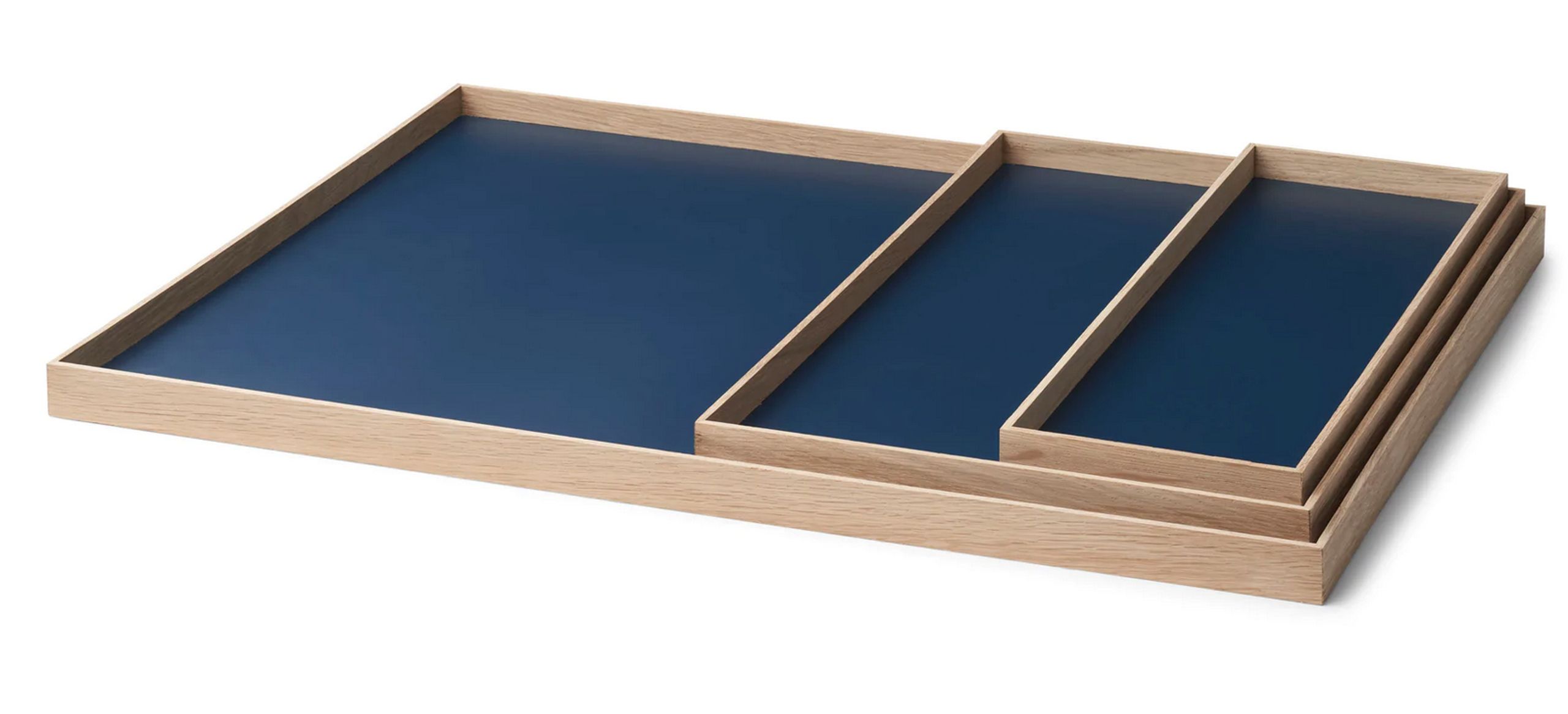 Gejst - Tray - Frame Tray - Large / Night Blue, Oak