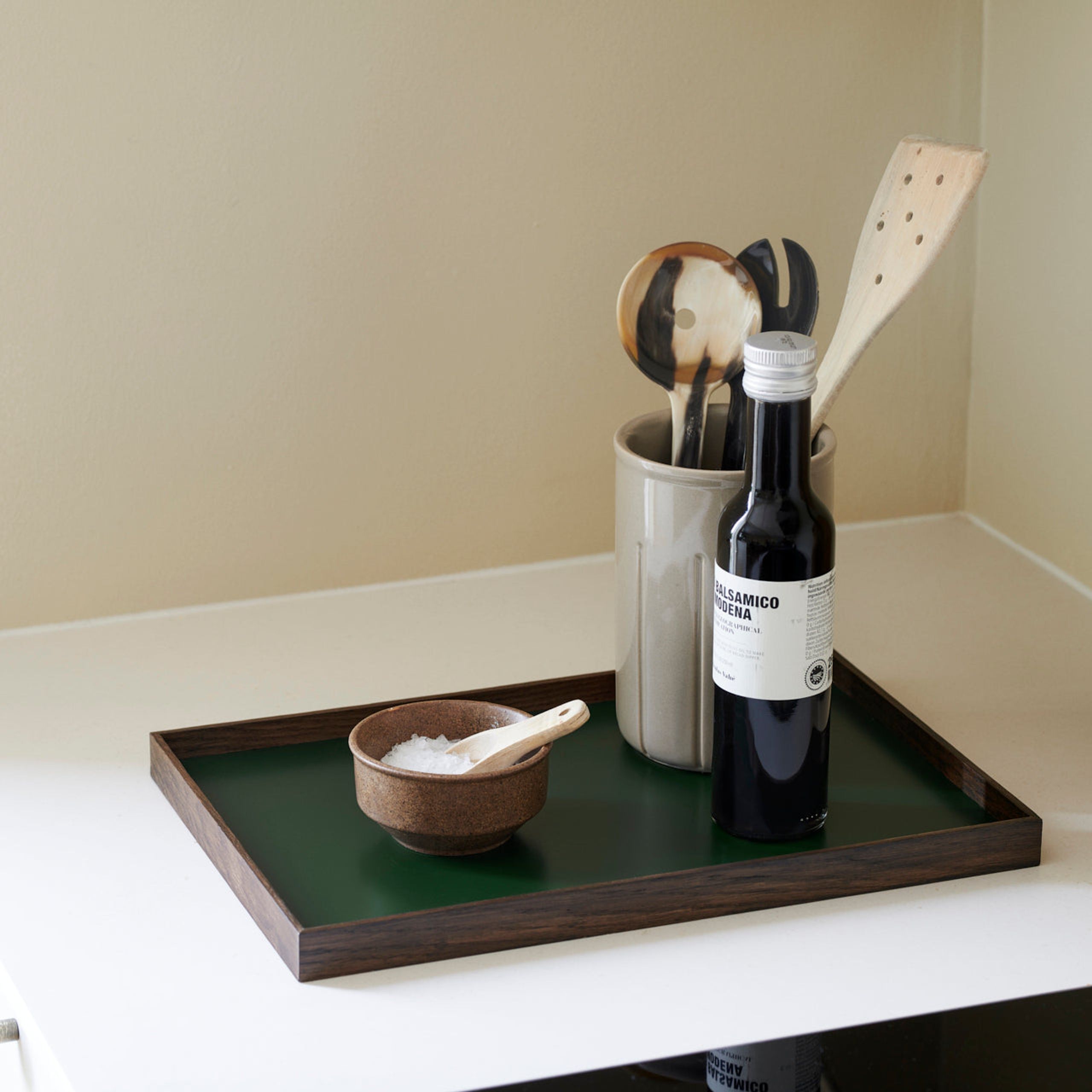 Gejst - Zásobník - Frame Tray - Medium / Green, Smoked Oak
