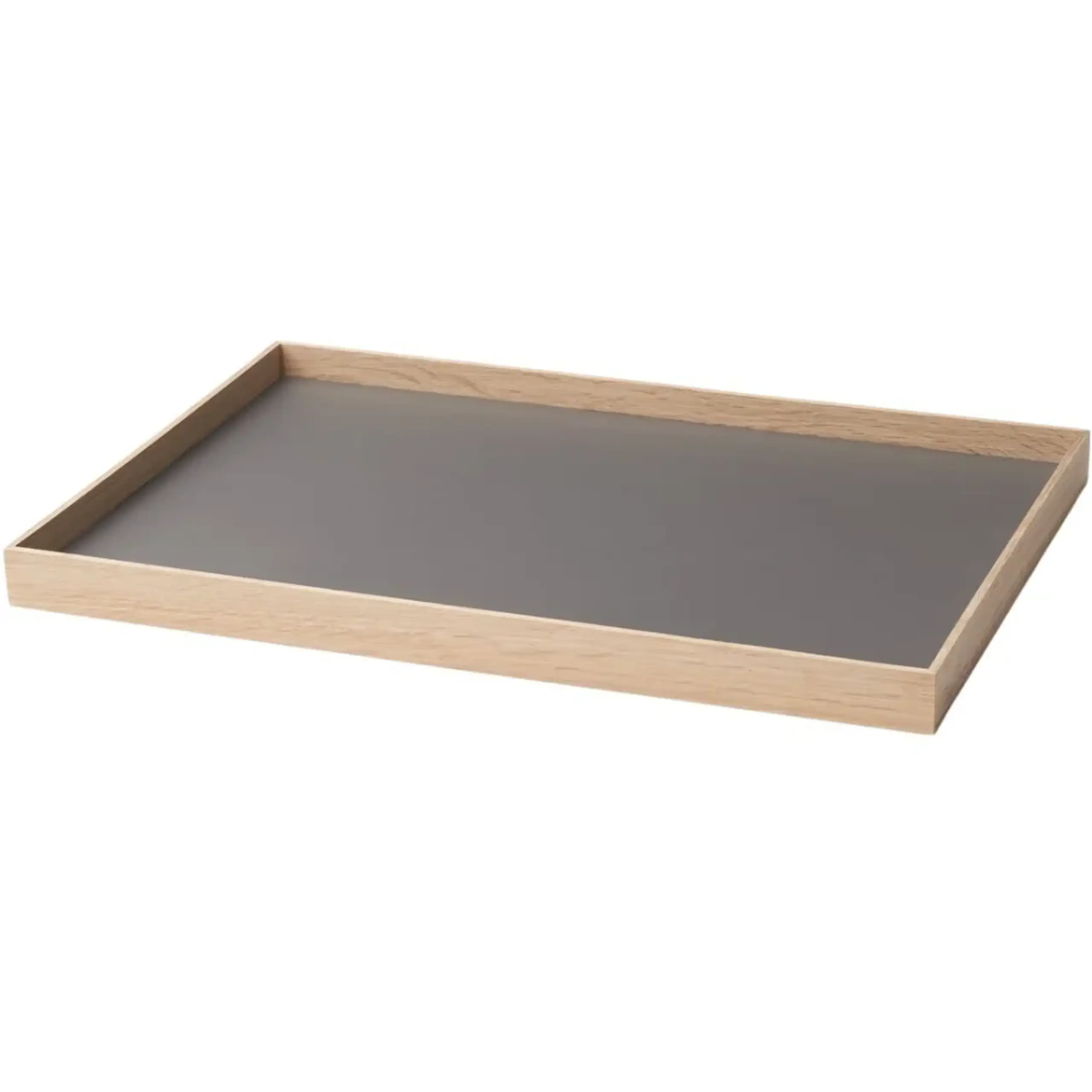 Gejst - Plateau - Frame Tray - Medium / Warm Grey, Oak