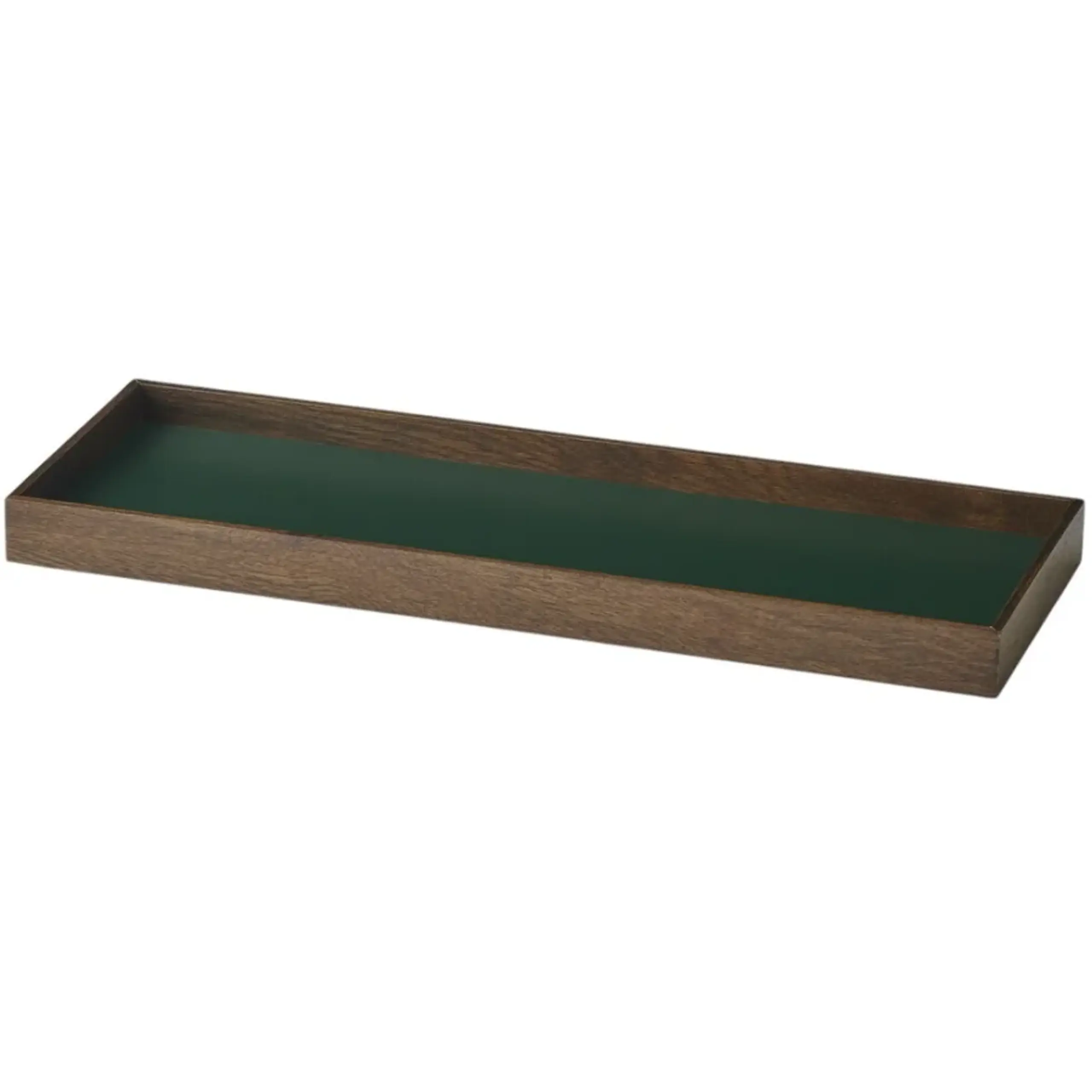 Gejst - Plateau - Frame Tray - Small / Green, Smoked Oak