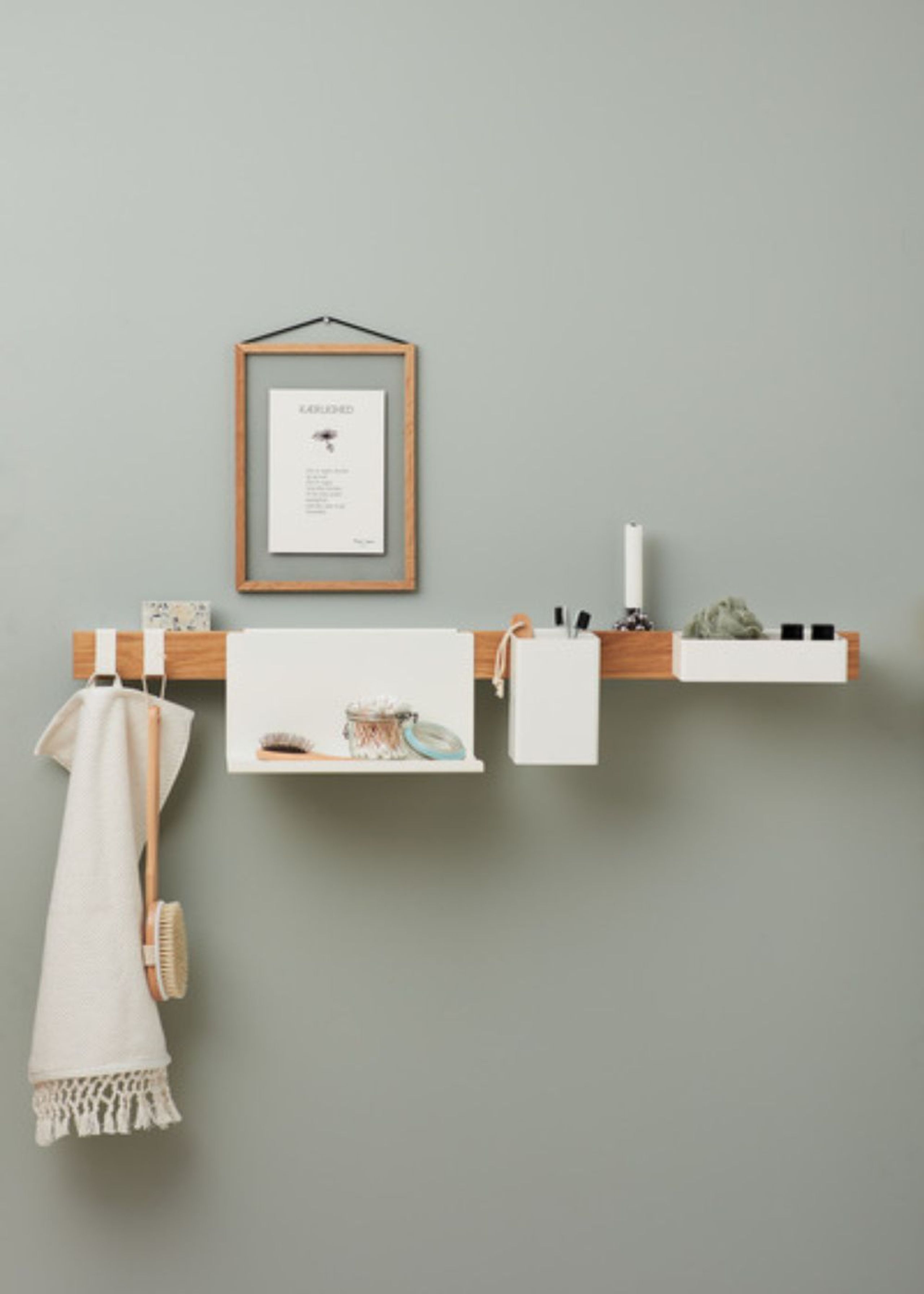 Gejst - Shelf - Flex Rail - White 40