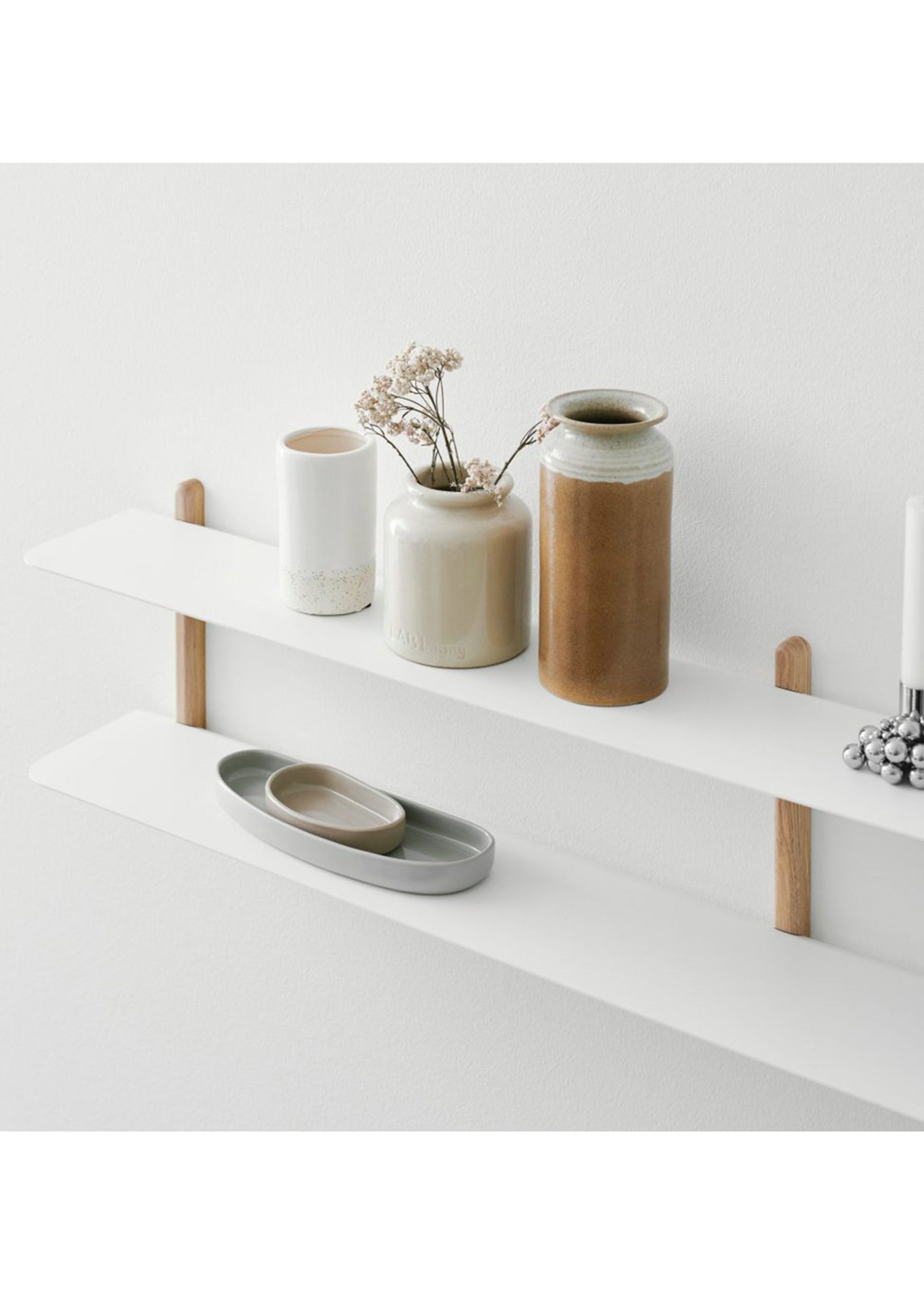 Gejst - Hylde - NIVO - C - Light Oak/White