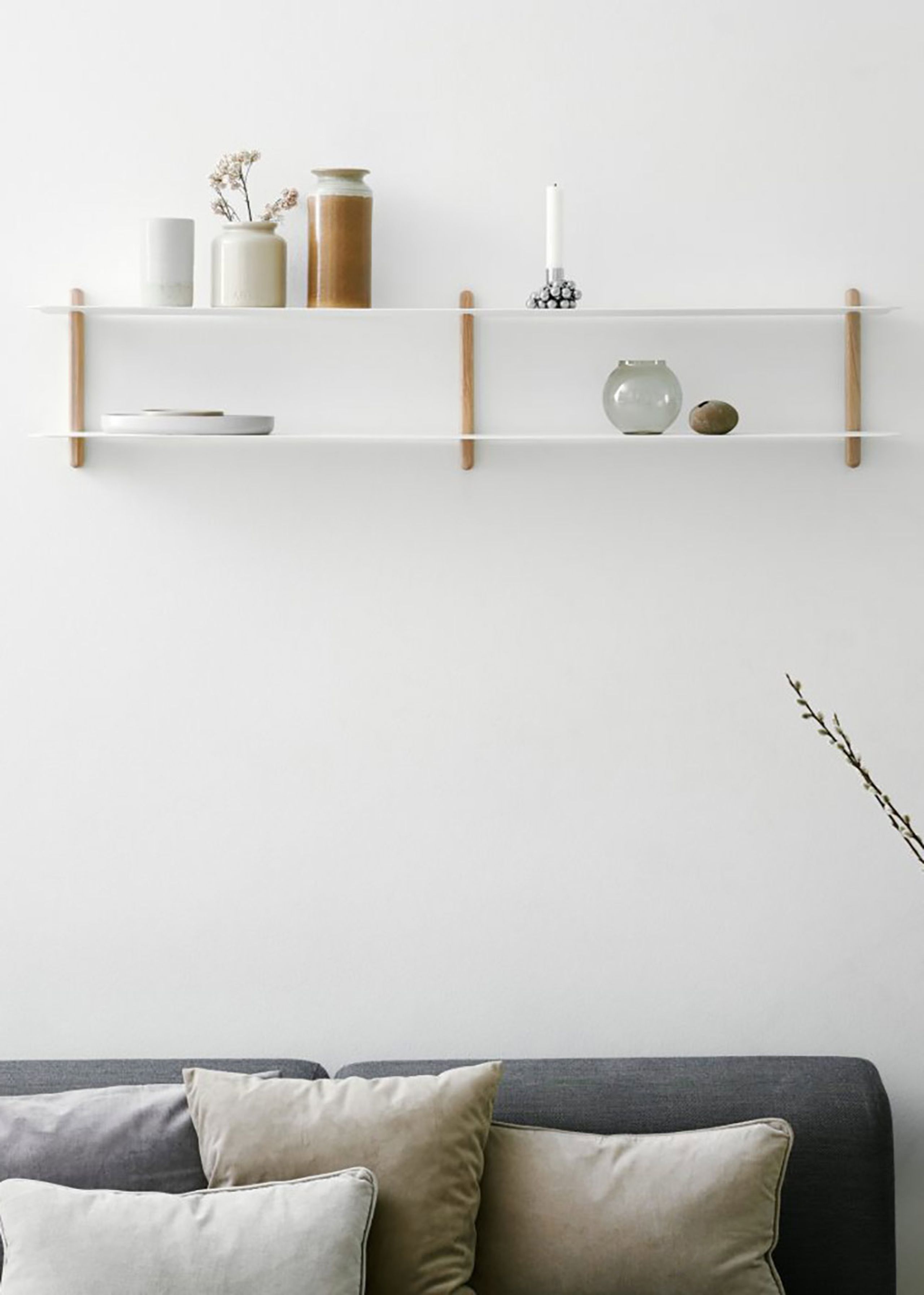 Gejst - Hylde - NIVO - C - Light Oak/White