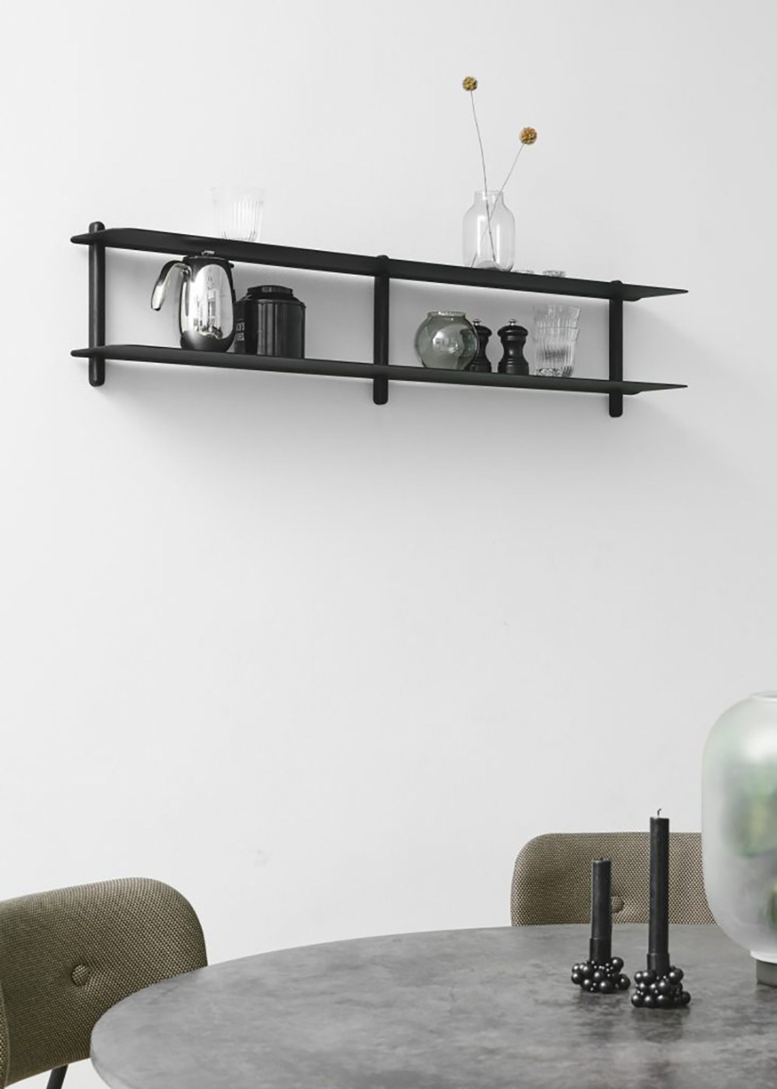 Gejst - Regalbrett - NIVO - C - Black Ash/Black