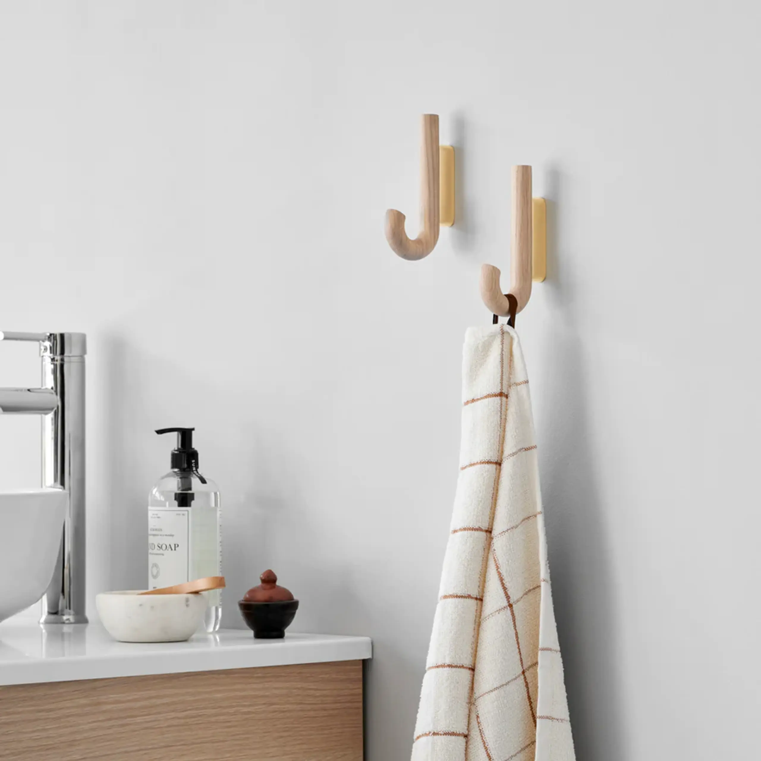 Gejst - Hooks - Hook Mini - Oak/Brass