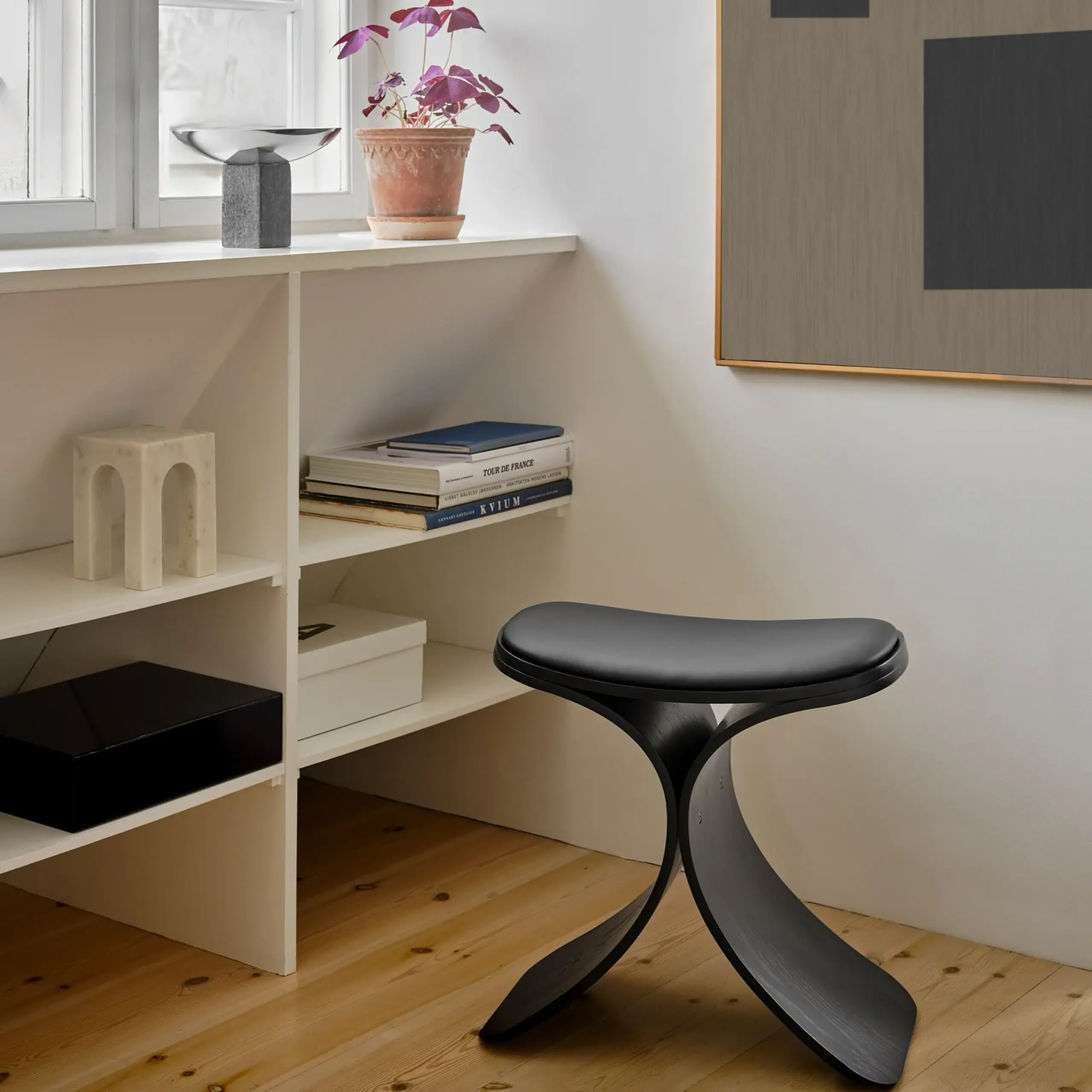 Gejst - Stołek - Luno Stool - Black Oak / Black