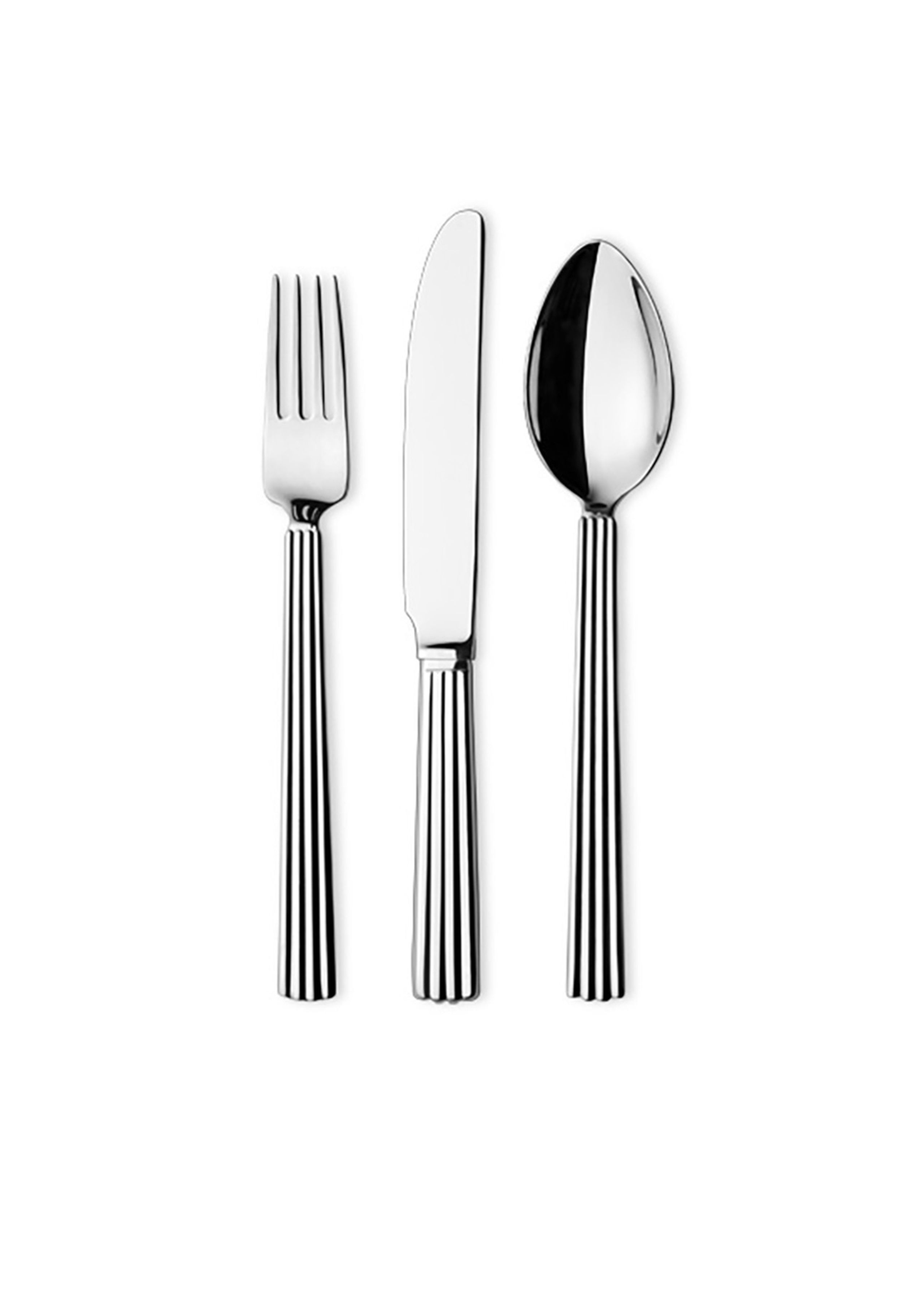 Georg Jensen - Children's cutlery - Bernadotte Giftbox Child Set - Stainless Steel Mirror - 3 pcs