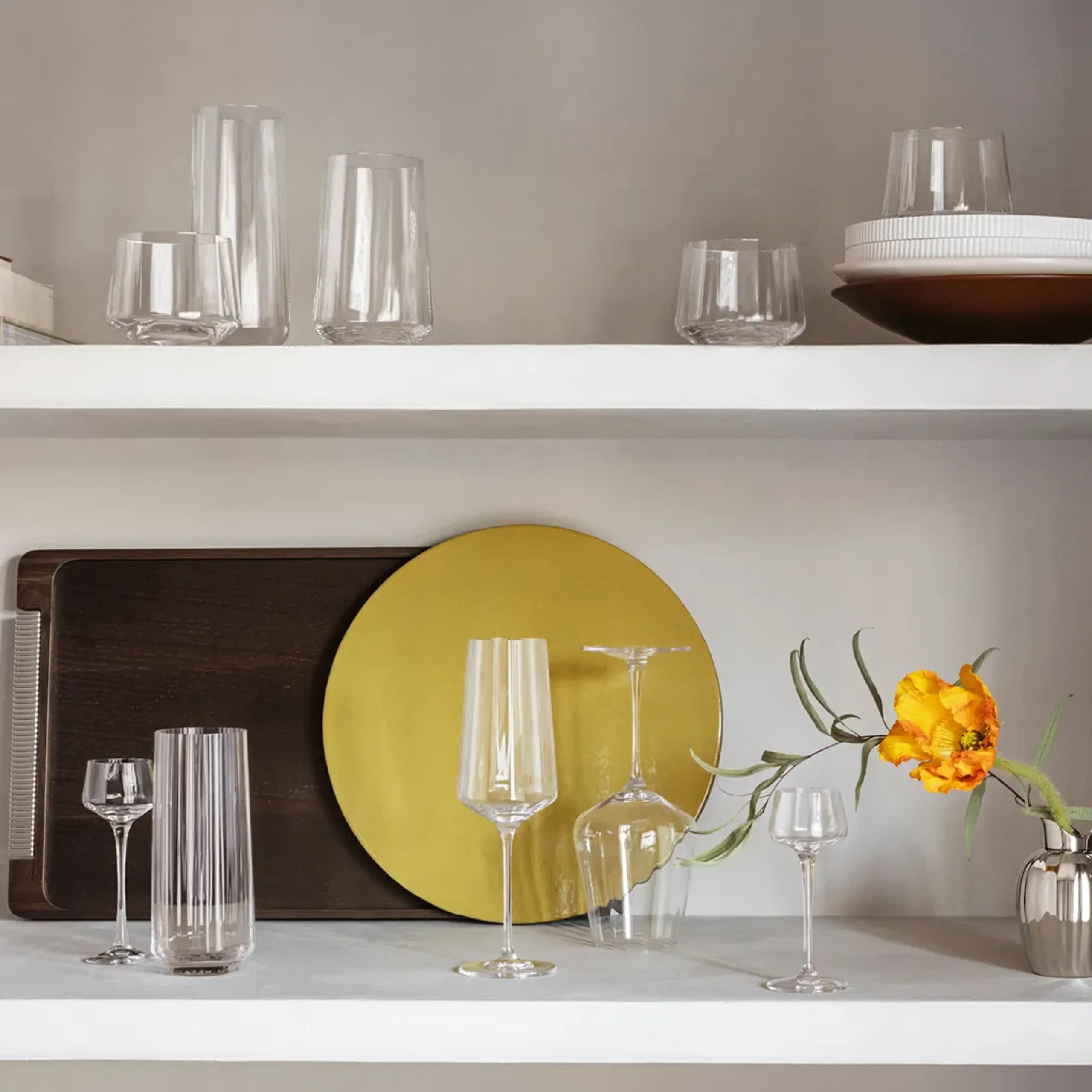 Georg Jensen - Vetro - Bernadotte highballglas 6 pcs - Clear glass