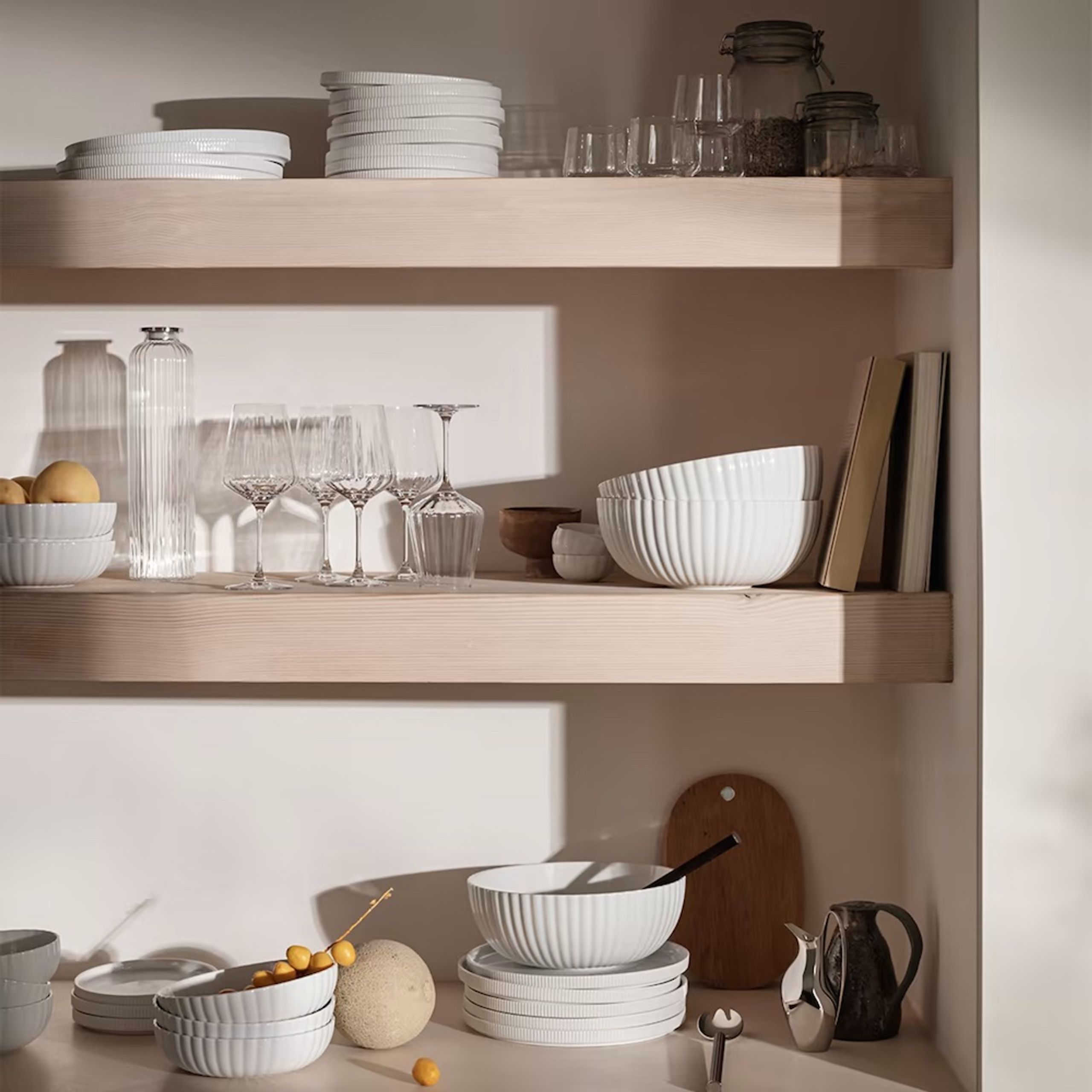 Georg Jensen - Serving bowl - Bernadotte Salad Bowl - White - Porcelain