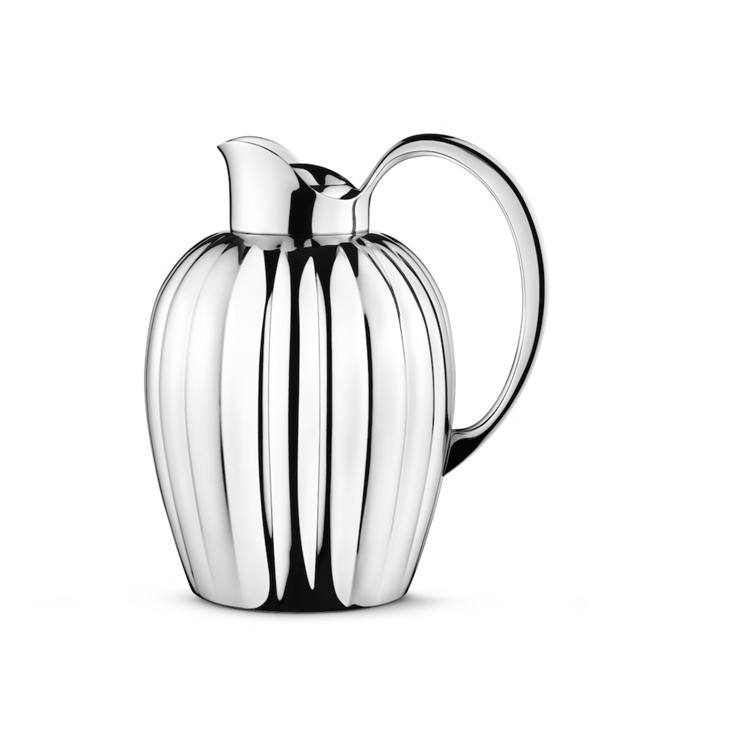 Georg Jensen - Thermos - Bernadotte Thermo Jug W. Push Stopper - 1L - Stainless Steel