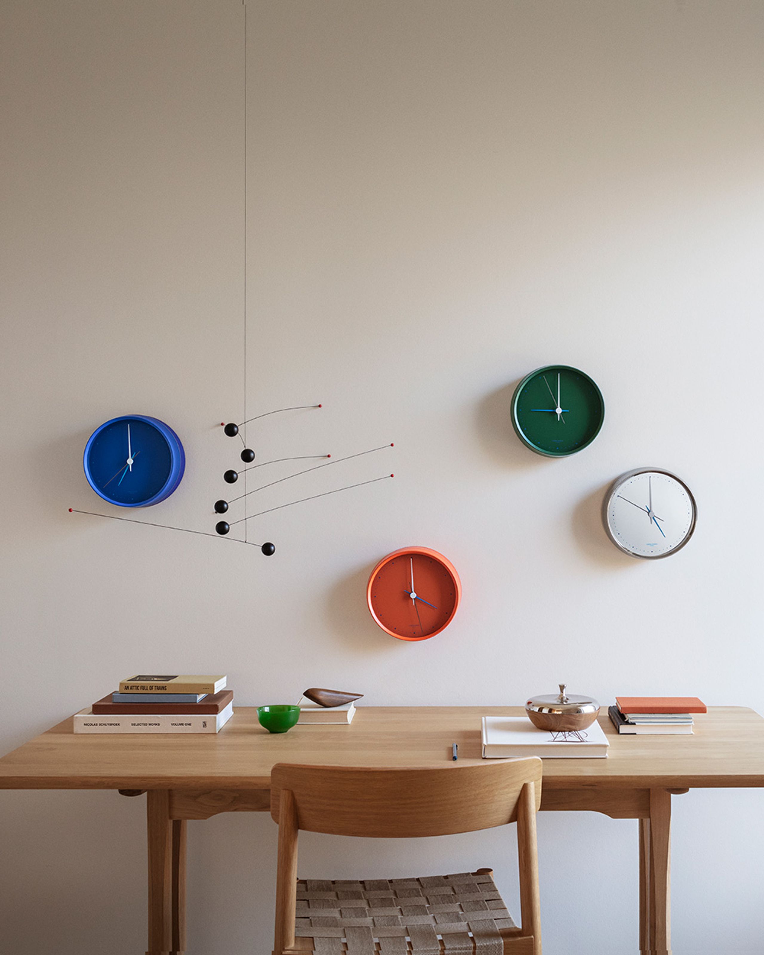 Georg Jensen - Uhr - Henning Koppel Wall Clock - Iconic Blue Matte