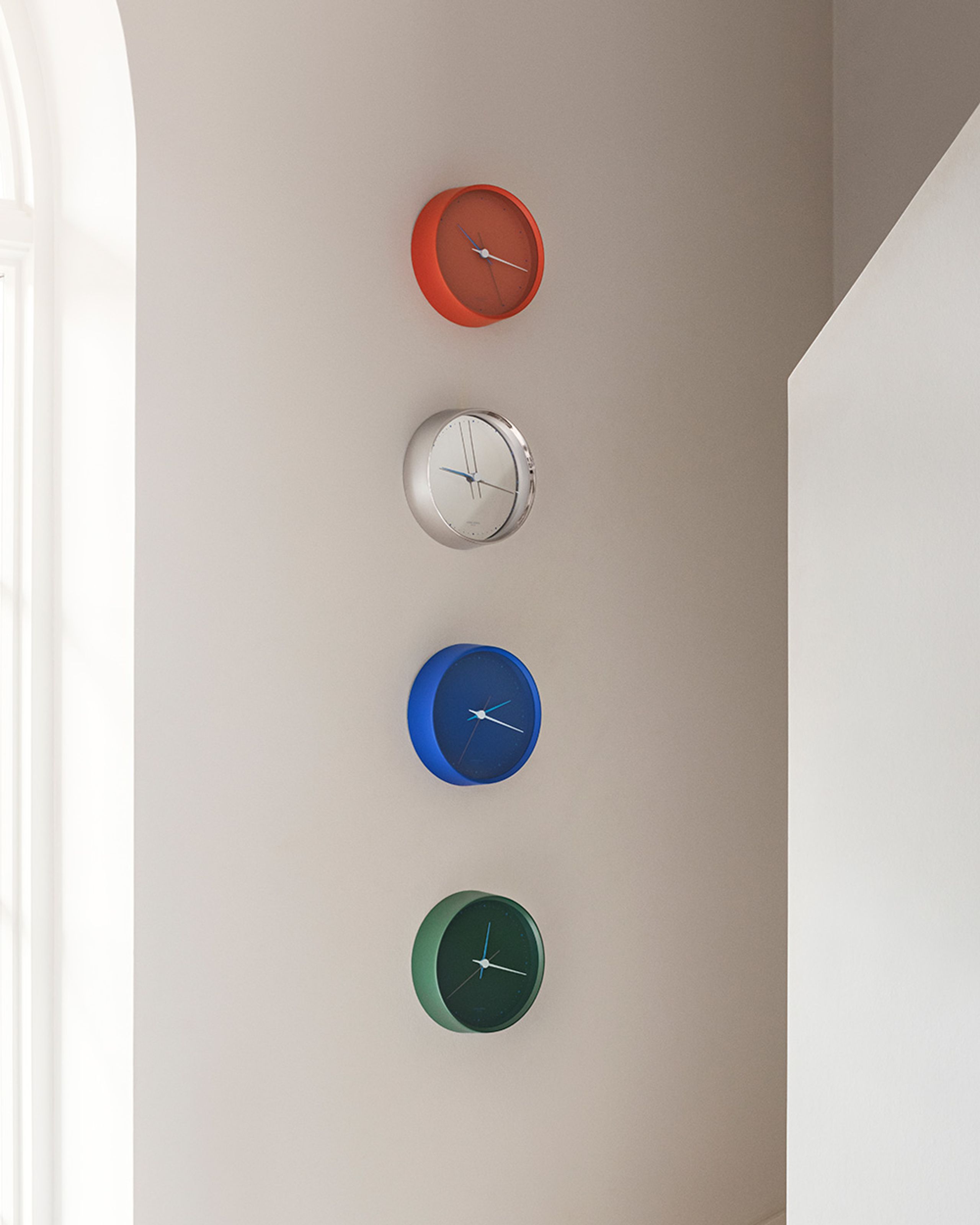 Georg Jensen - Uhr - Henning Koppel Wall Clock - Iconic Blue Matte