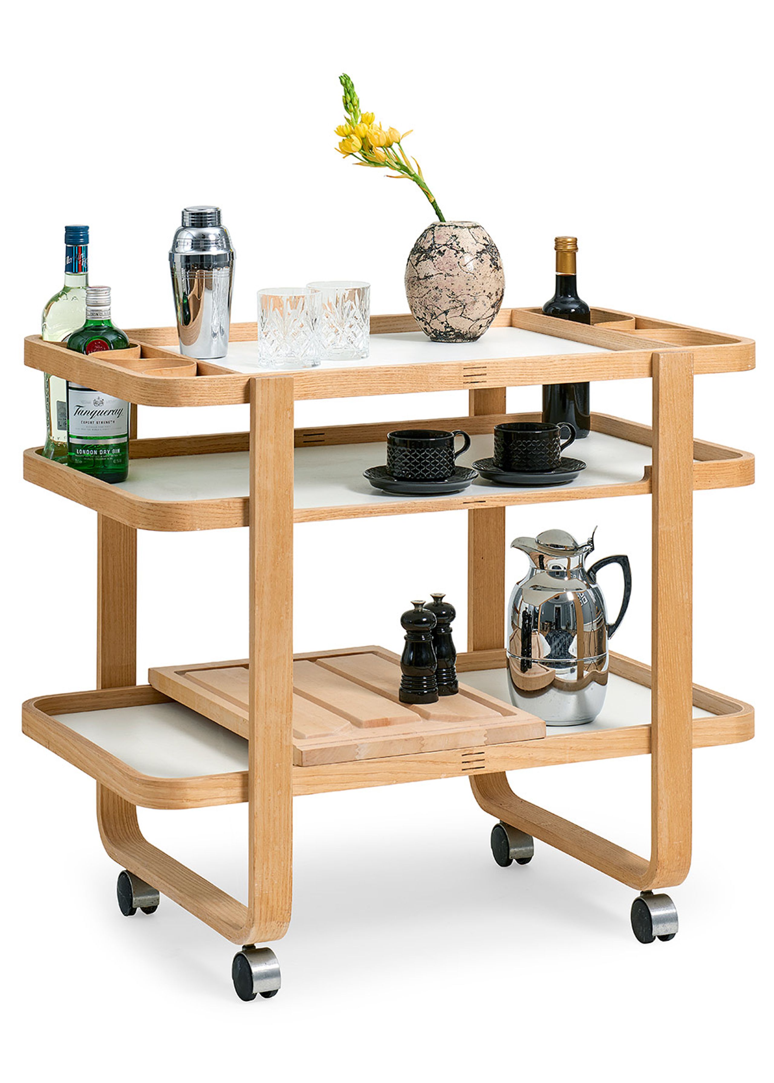 Getama - Prateleira rolante - HV Serving Trolley - Oak - Lacquered/Oiled