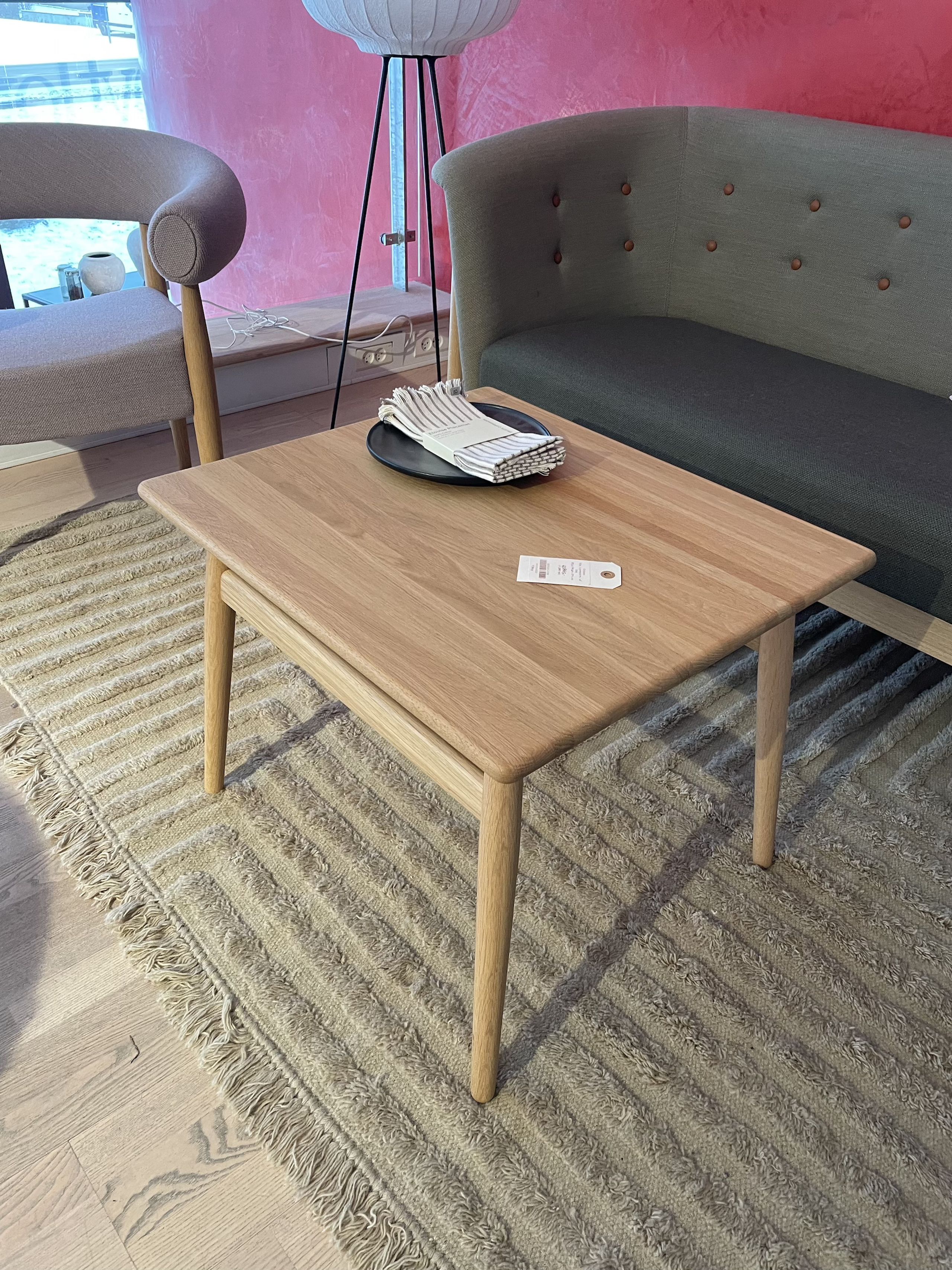 Getama - Couchtisch - ND55 / Folding table / by Nanna Ditzel and Jørgen Ditzel - Showroom model - Oak without Flap Untreated - Ausstellungsstück