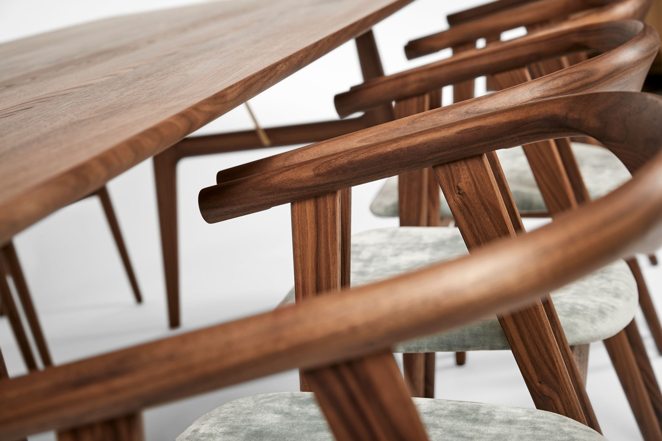 Getama - Spisebordsstol - GE525 U-Stolen af Hans J. Wegner - Blue Beech / Harald 182