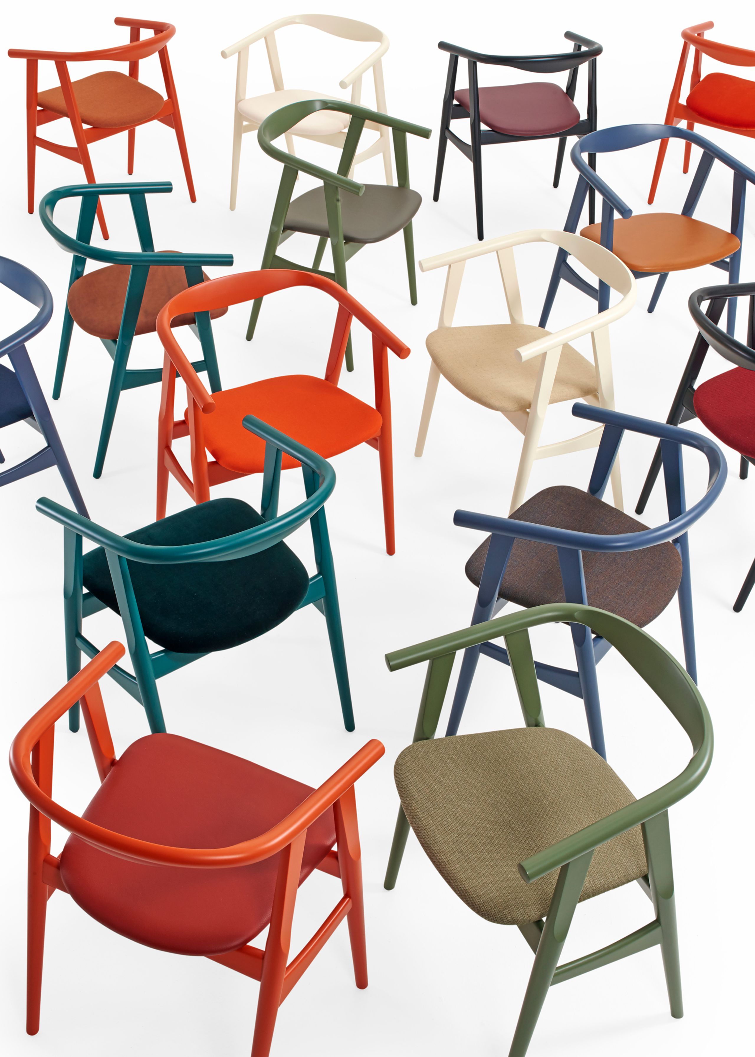 Getama - Spisebordsstol - GE525 U-Stolen af Hans J. Wegner - Blue Beech / Harald 182