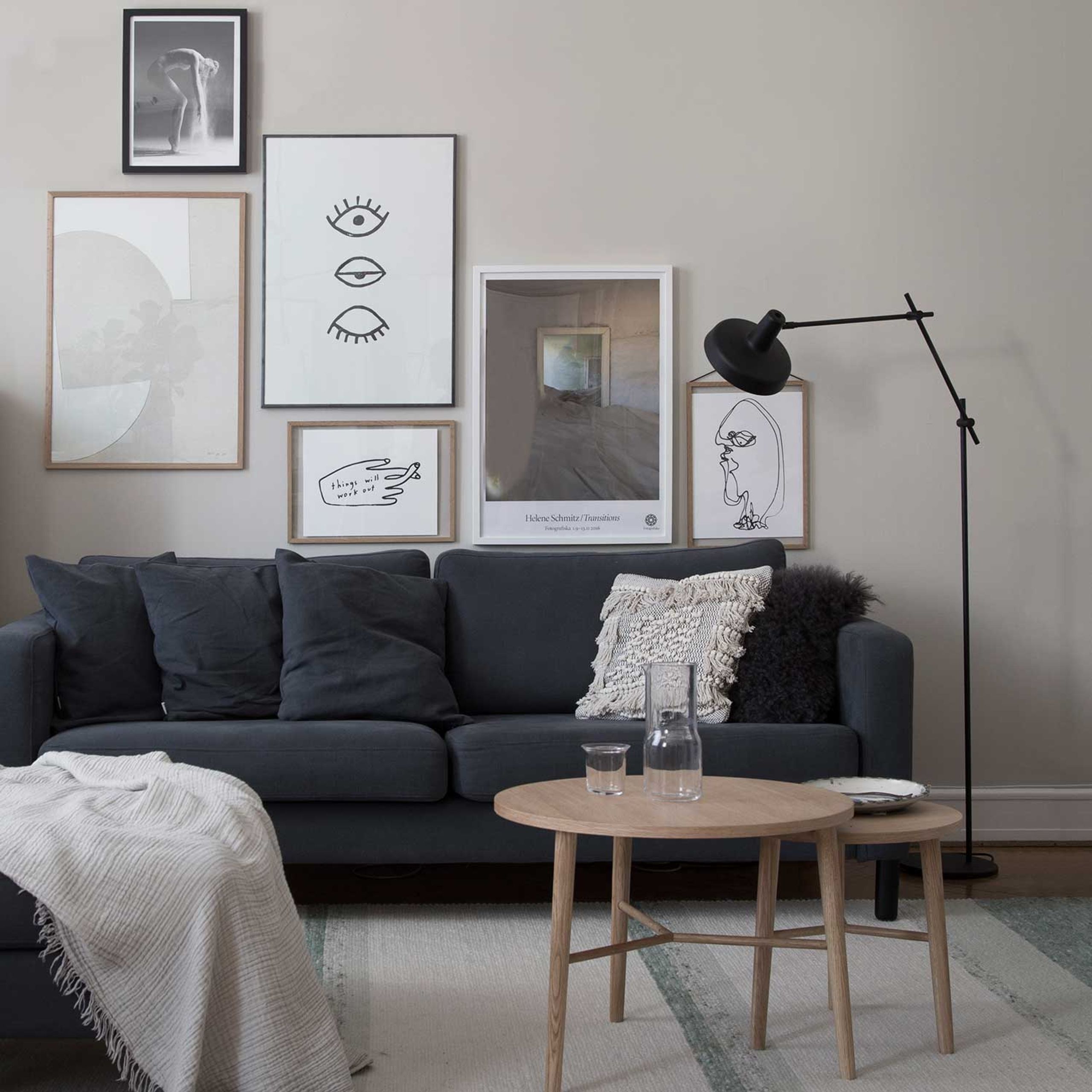 Grupa - Pendant Lamp - Arigato floor lamp - Black