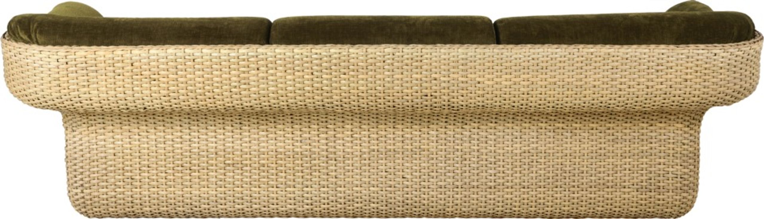 GUBI - 3 Personers Sofa - Basket Sofa 3-seater - Rattan / Mumble, Glamour Group 40