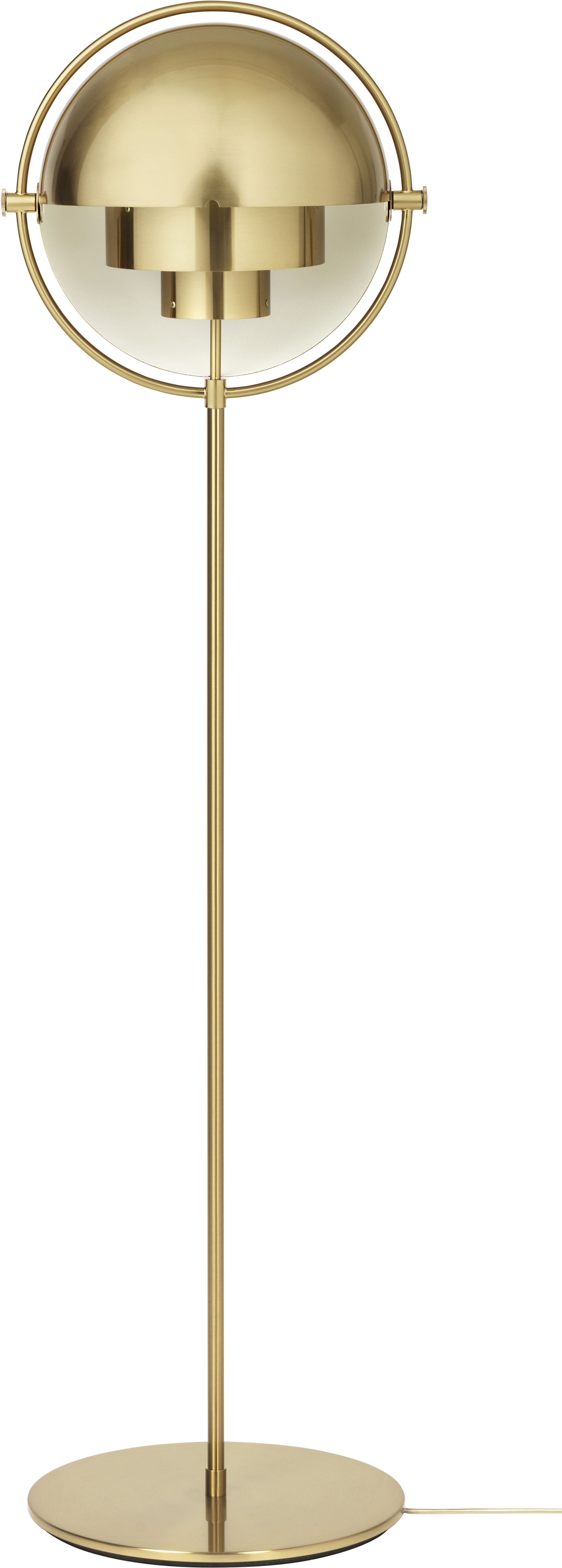 GUBI - Gulvlampe - Multi-Lite Floor Lamp - Base: Brass / Shade: Shiny Brass