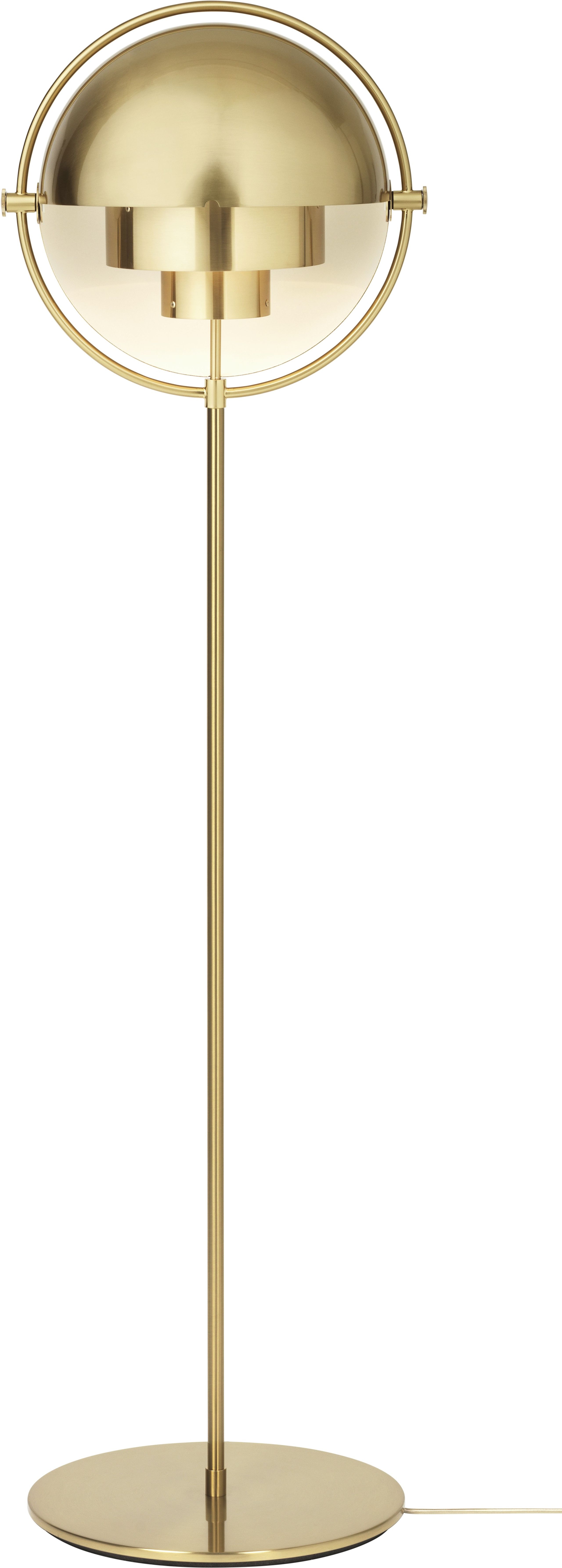 GUBI - Gulvlampe - Multi-Lite Floor Lamp - Base: Brass / Shade: Shiny Brass