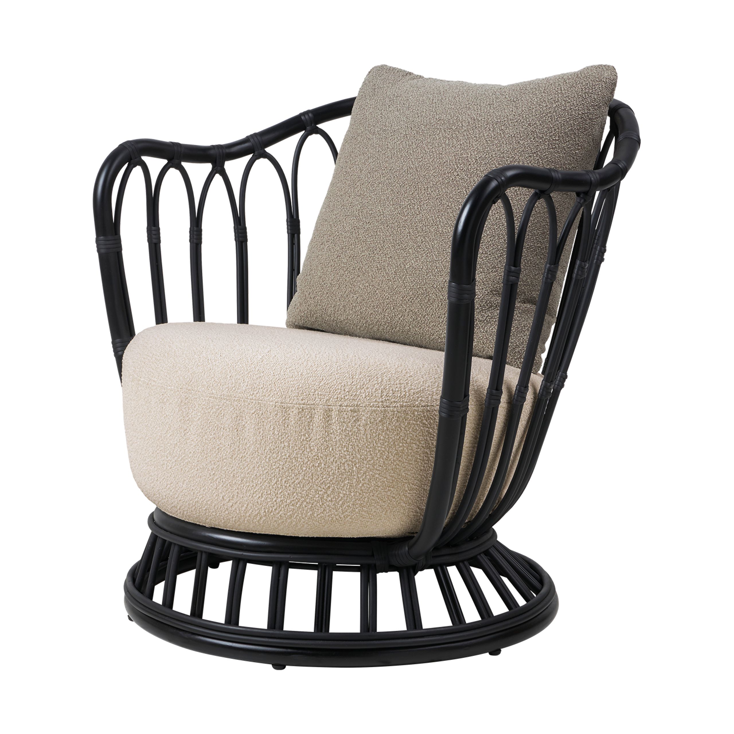 GUBI - Loungestol - Grace Outdoor Lounge Chair - Black base