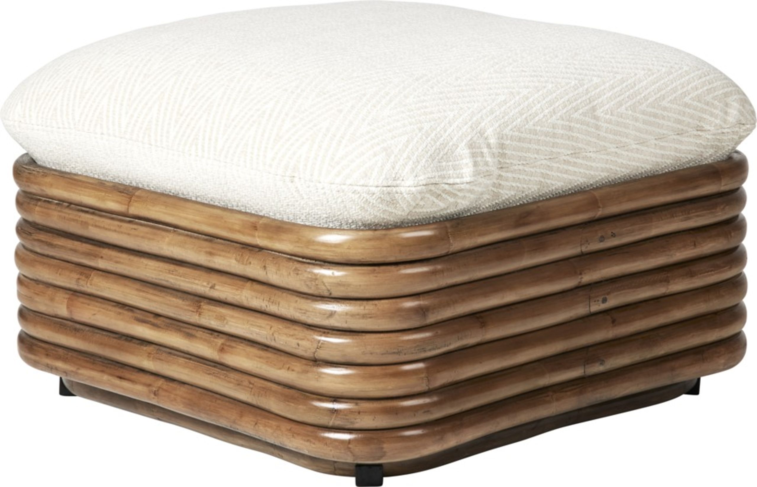 GUBI - Ottoman - Bohemian 72 Ottoman - Chevron Outdoor FR, Dedar 002