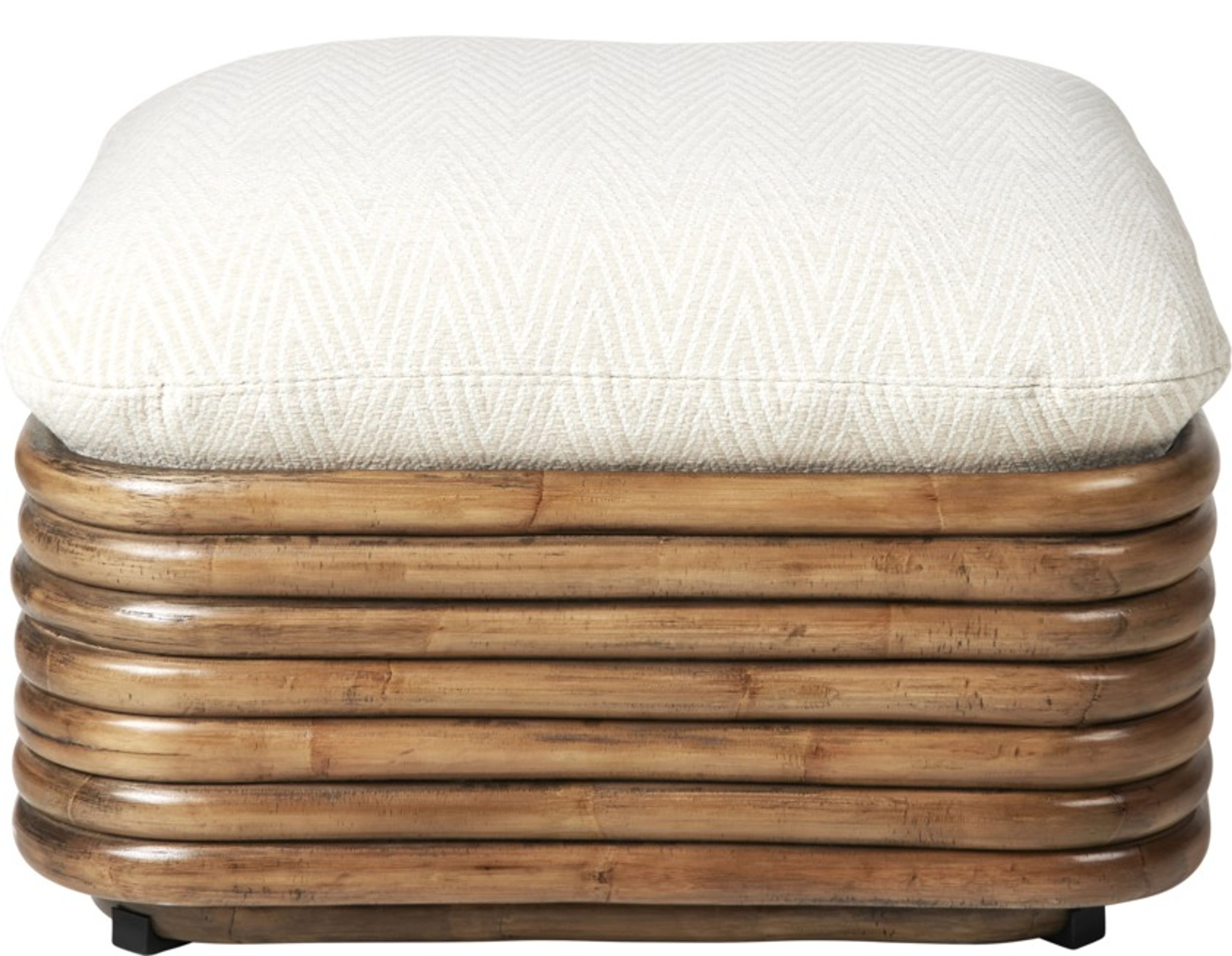 GUBI - Ottoman - Bohemian 72 Ottoman - Chevron Outdoor FR, Dedar 002