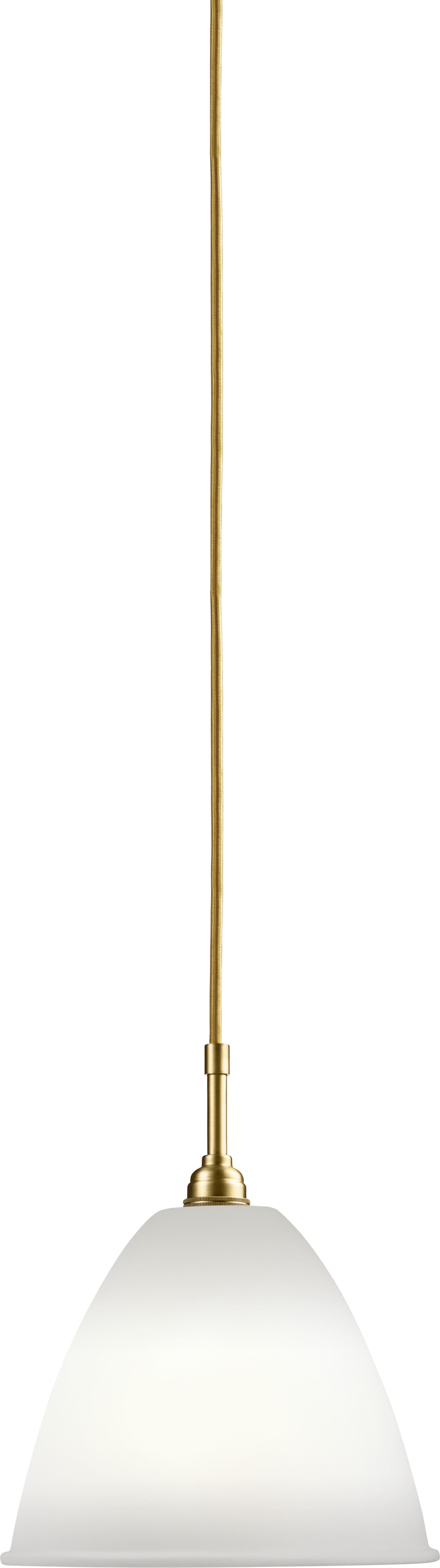 GUBI - Pendel - BL9 Pendant - Ø21 (M) - Base: Brass / Shade: Bone China
