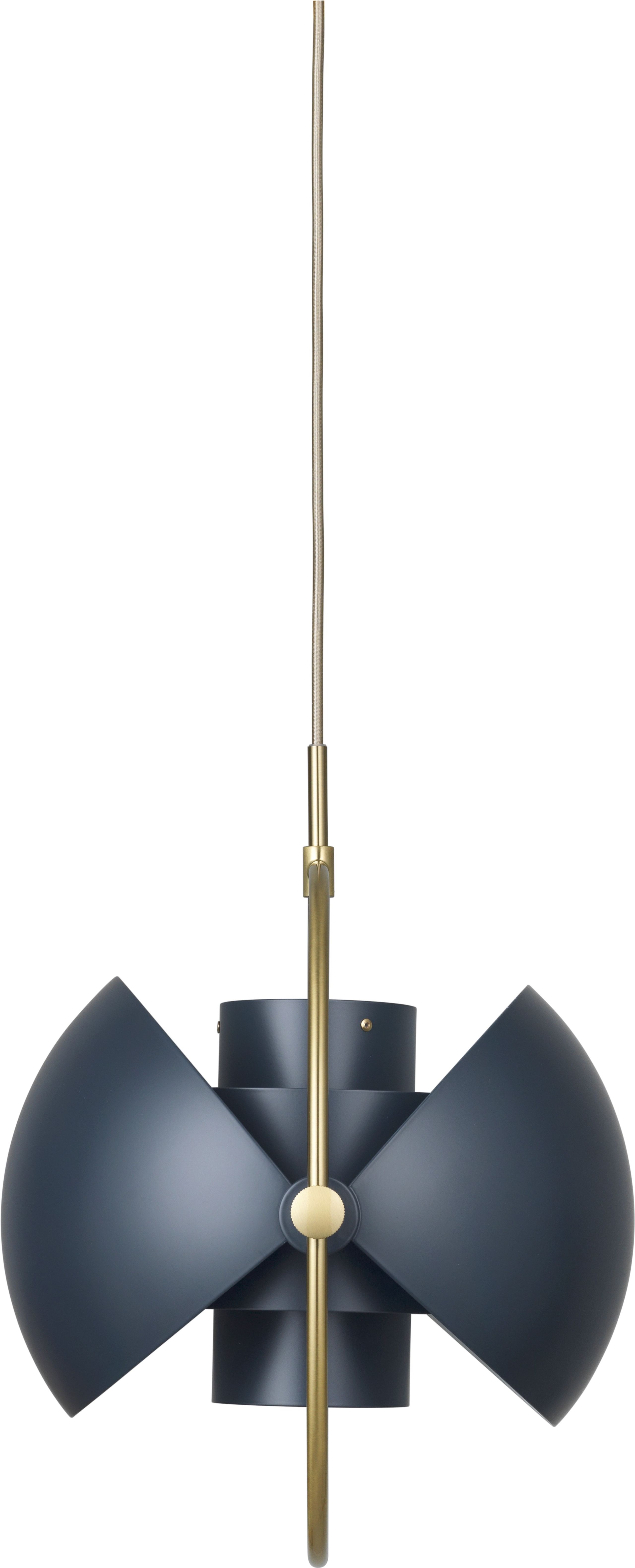 GUBI - Pendel - Multi-Lite Pendant - Base: Brass / Shade: Midnight Blue