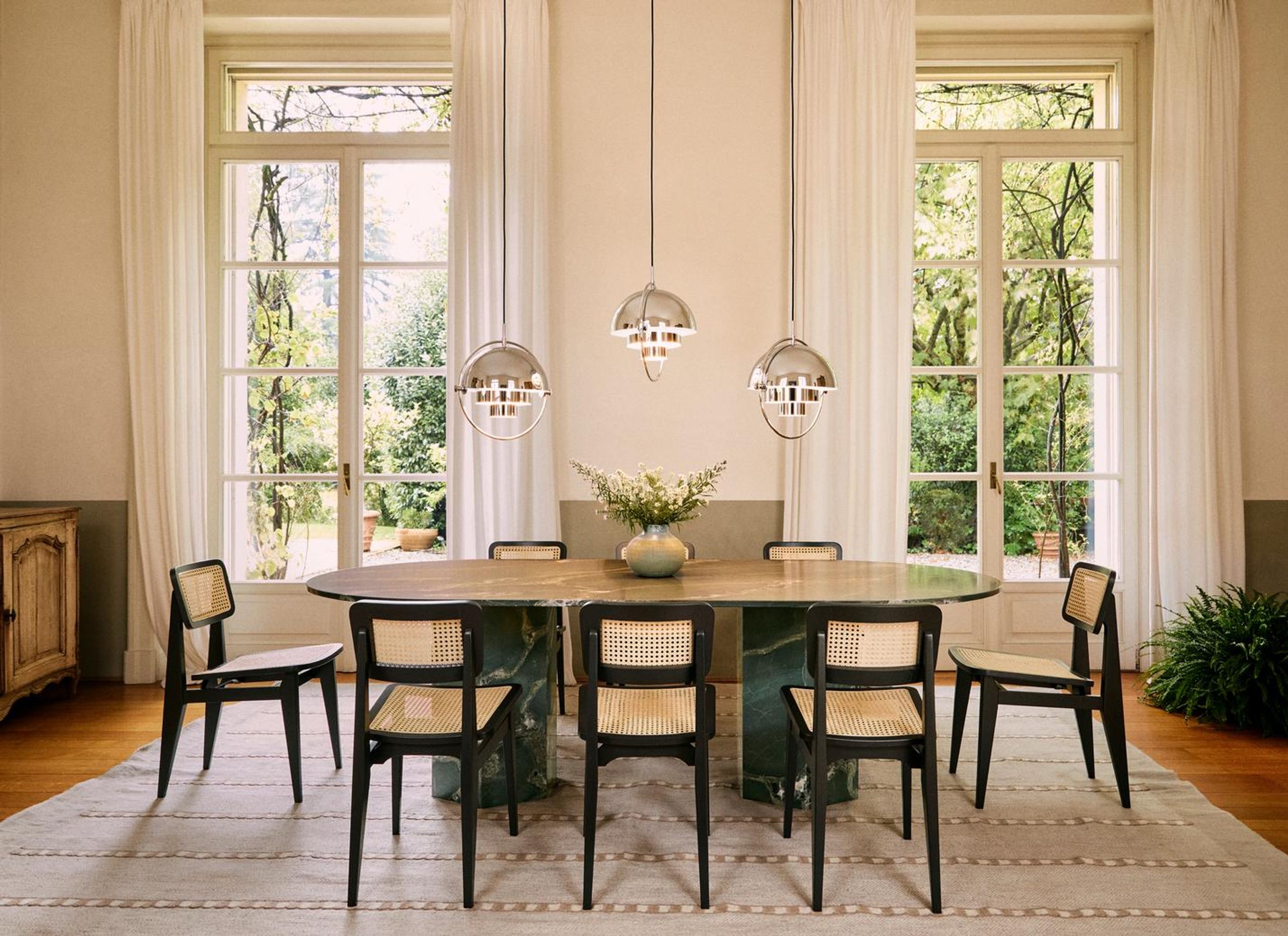 GUBI - Pendel - Multi-Lite Pendant - Base: Chrome / Shade: Chrome