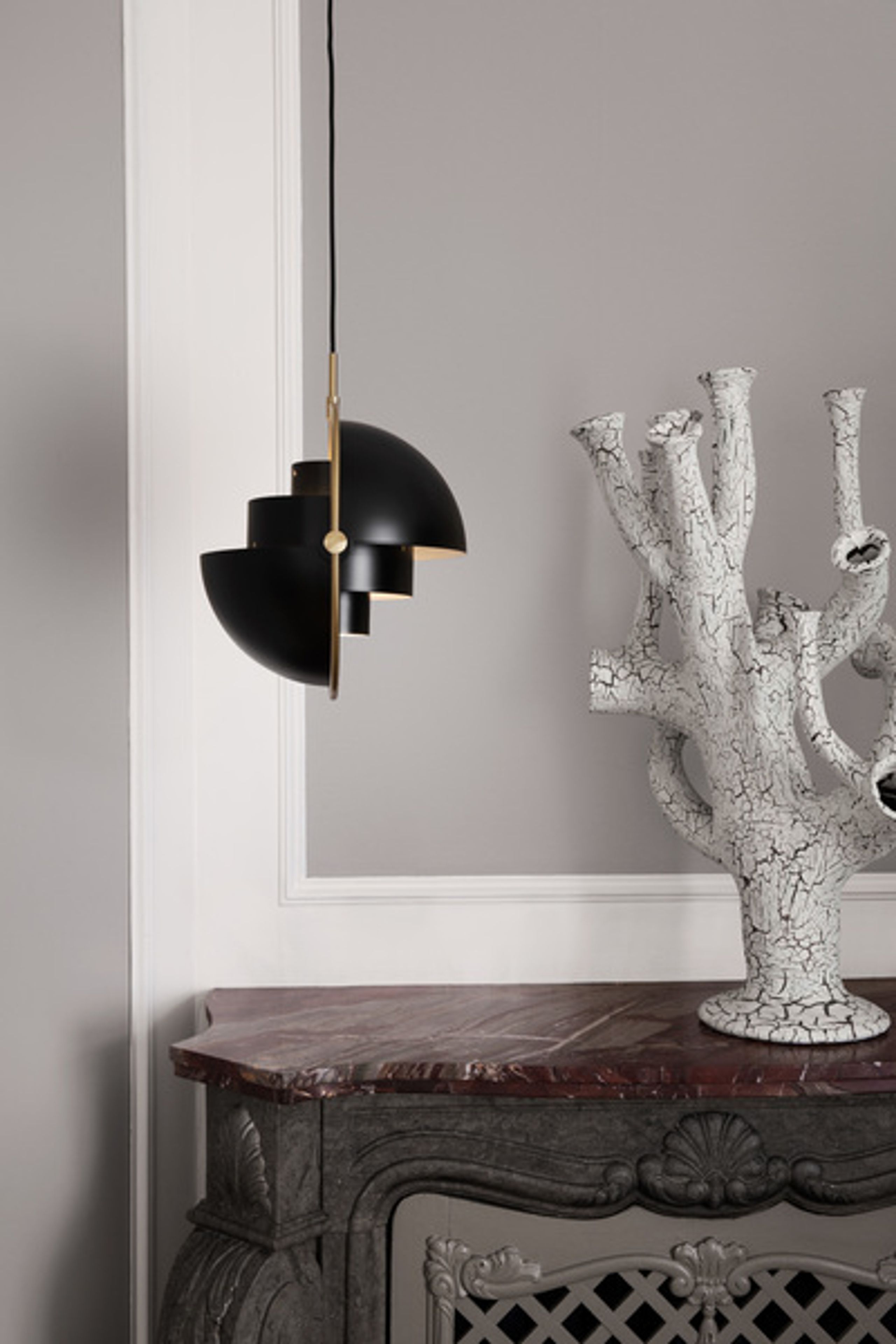 GUBI - Pendel - Multi-Lite Pendant - Base: Chrome / Shade: Chrome