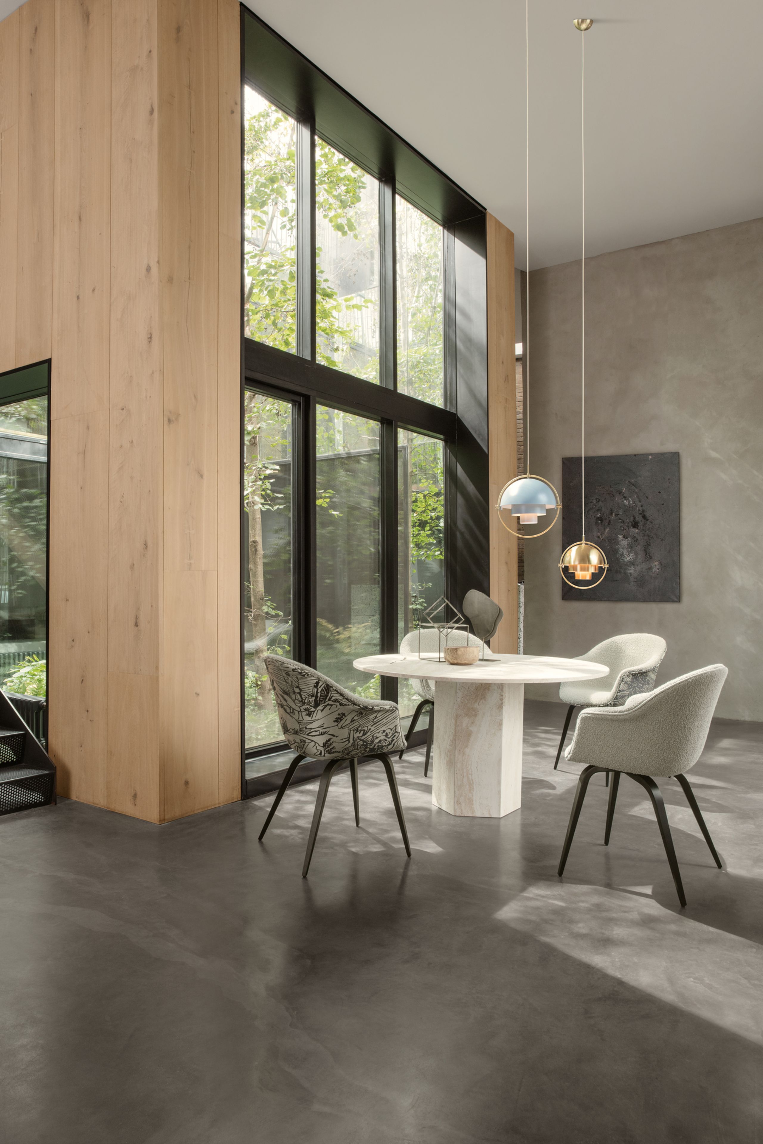 GUBI - Pendel - Multi-Lite Pendant - Base: Chrome / Shade: Chrome