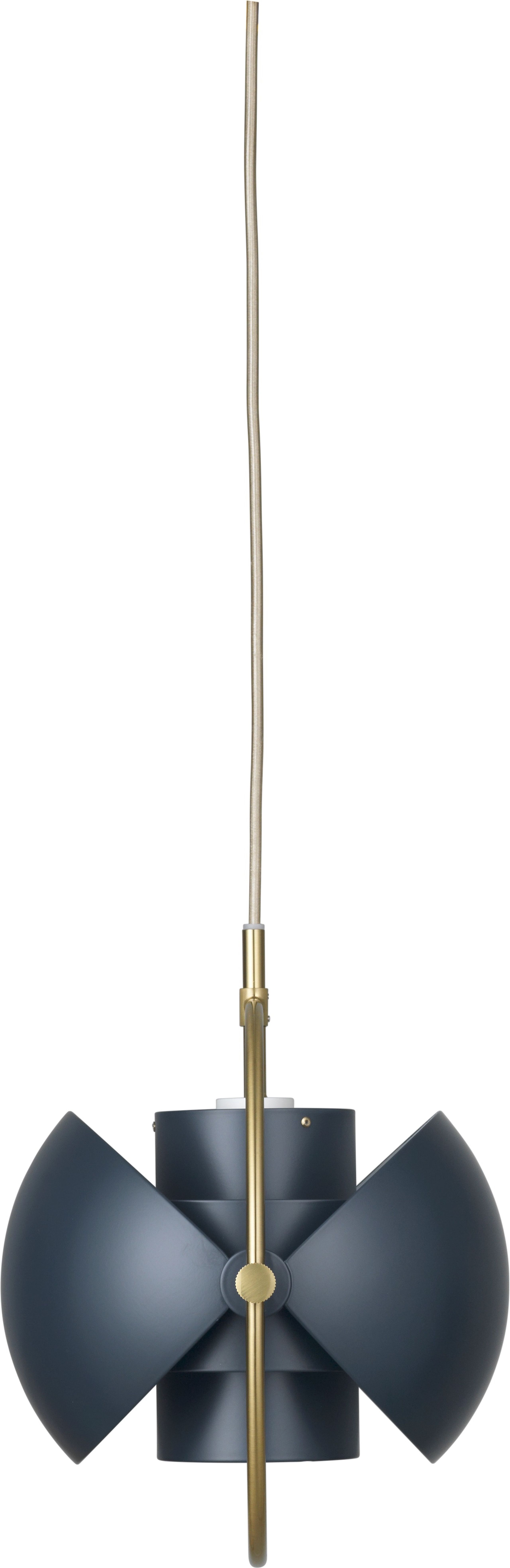 GUBI - Pendel - Multi-Lite Pendant - Small - Base: Brass / Shade: Midnight Blue