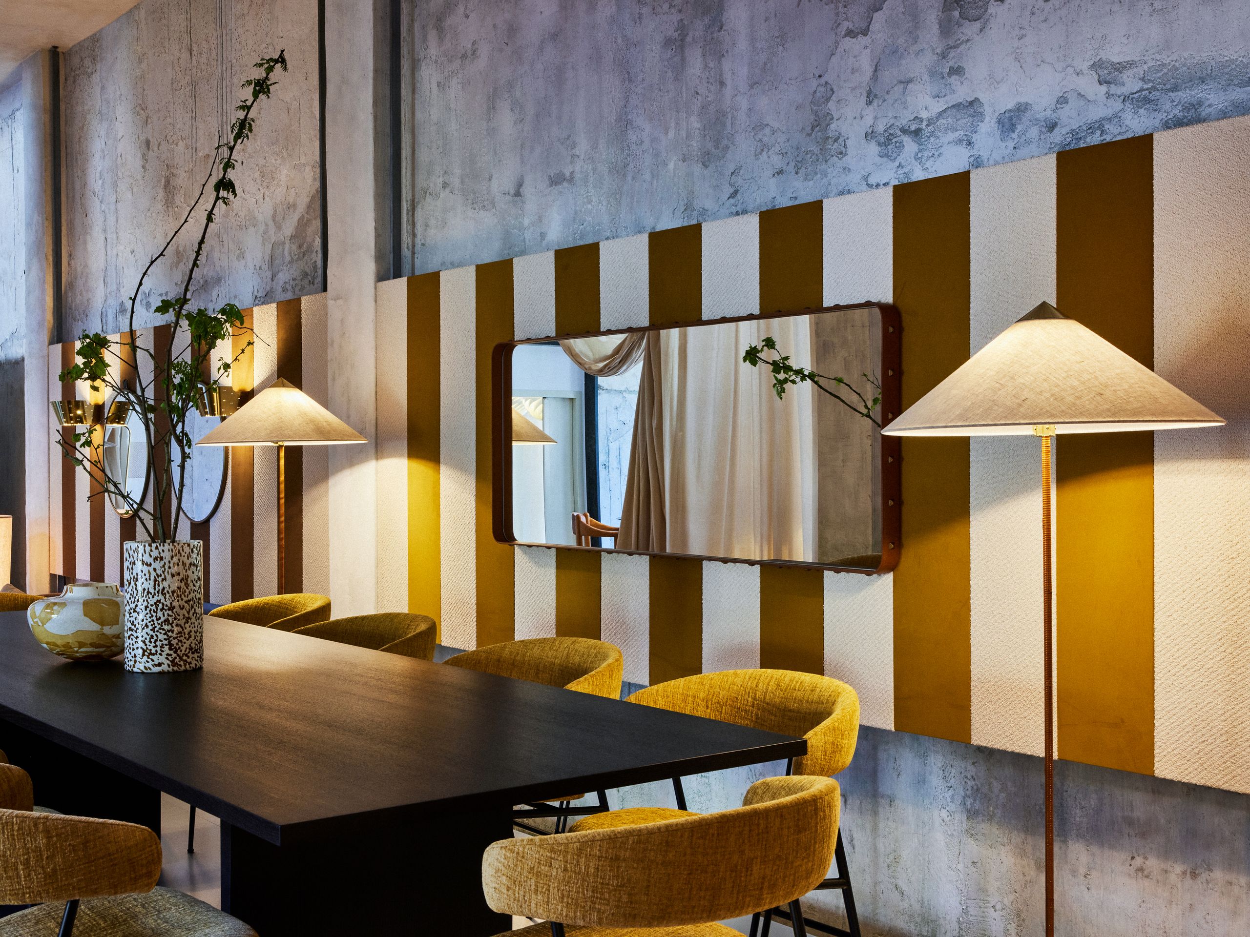 GUBI - Spejl - Adnet Wall Mirror - Rectangular - Tan Leather - 70x180