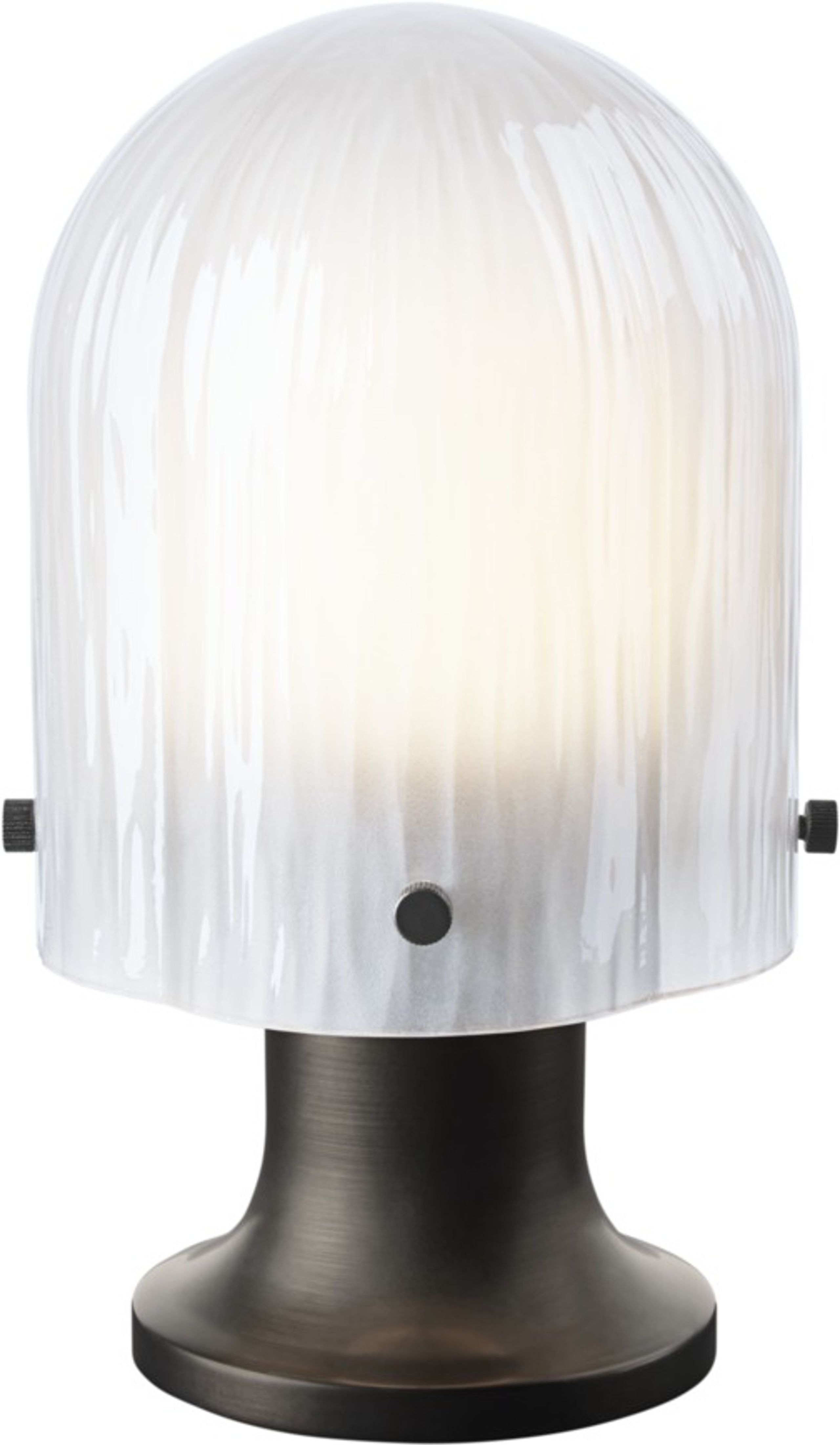 GUBI - Trådløs lampe - Seine Portable Lamp - Antique Brass / White