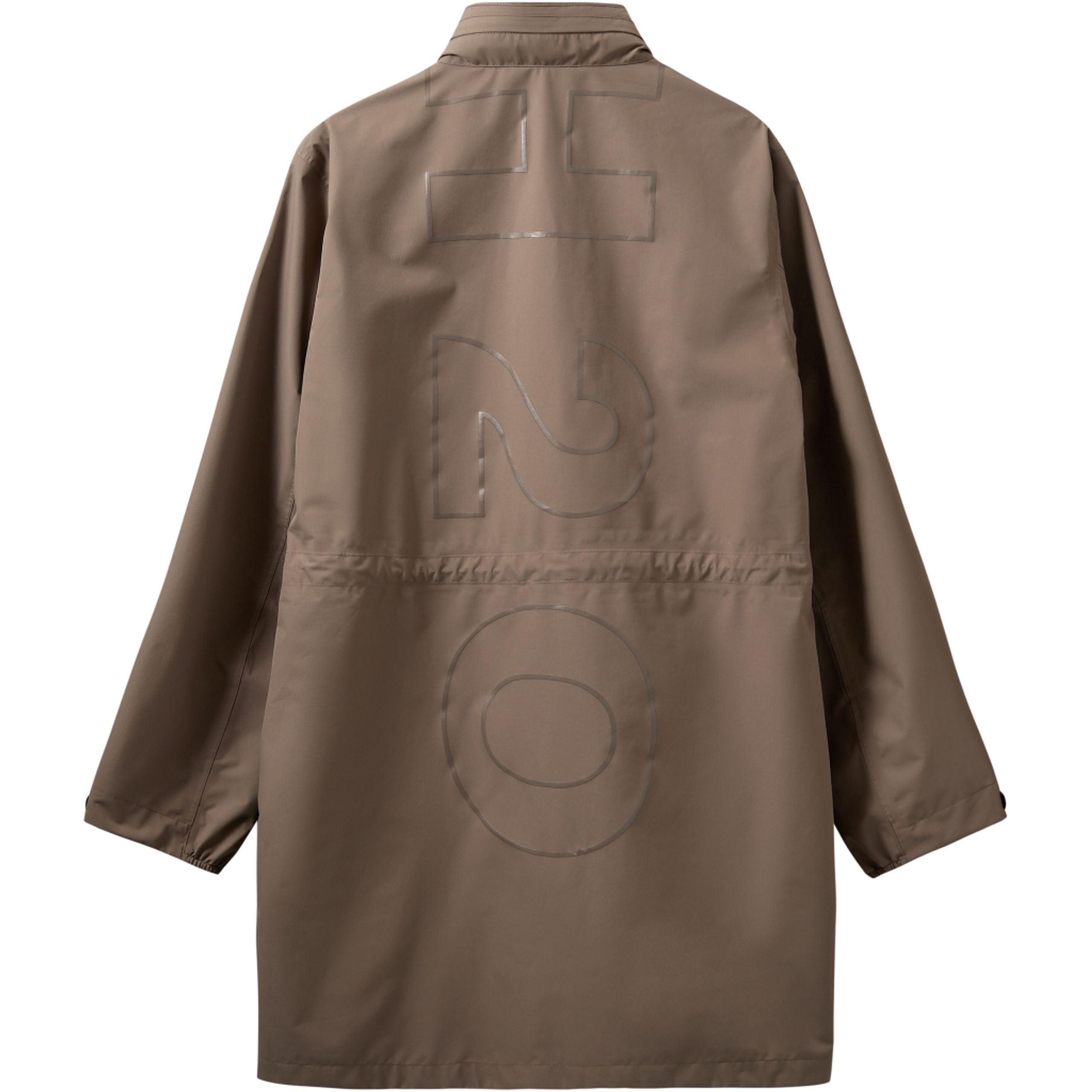 H2O - Regenmantel - Rømø Logo LW Rain Long Jacket - Dusty Oak