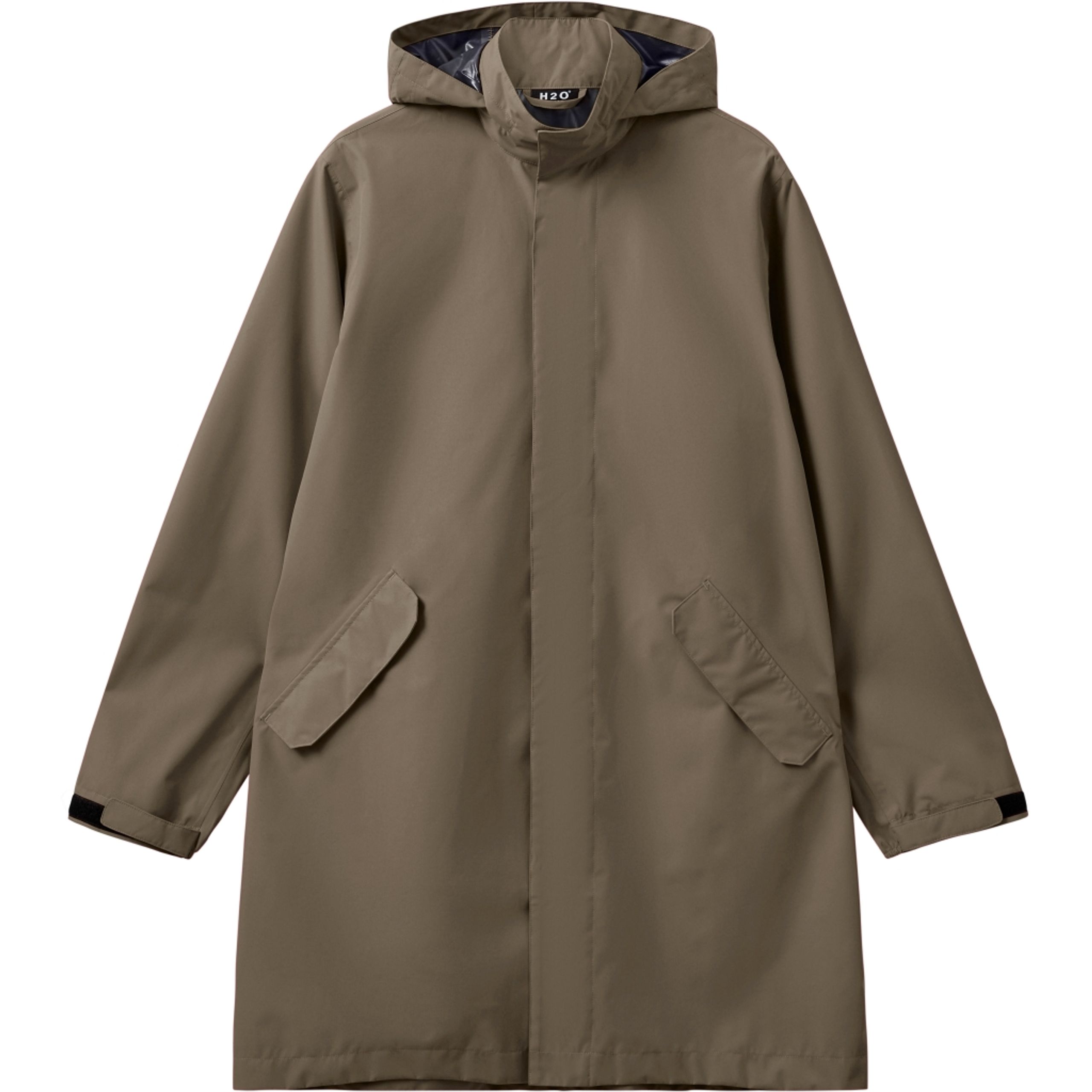 H2O - Regenmantel - Rømø Logo LW Rain Long Jacket - Dusty Oak