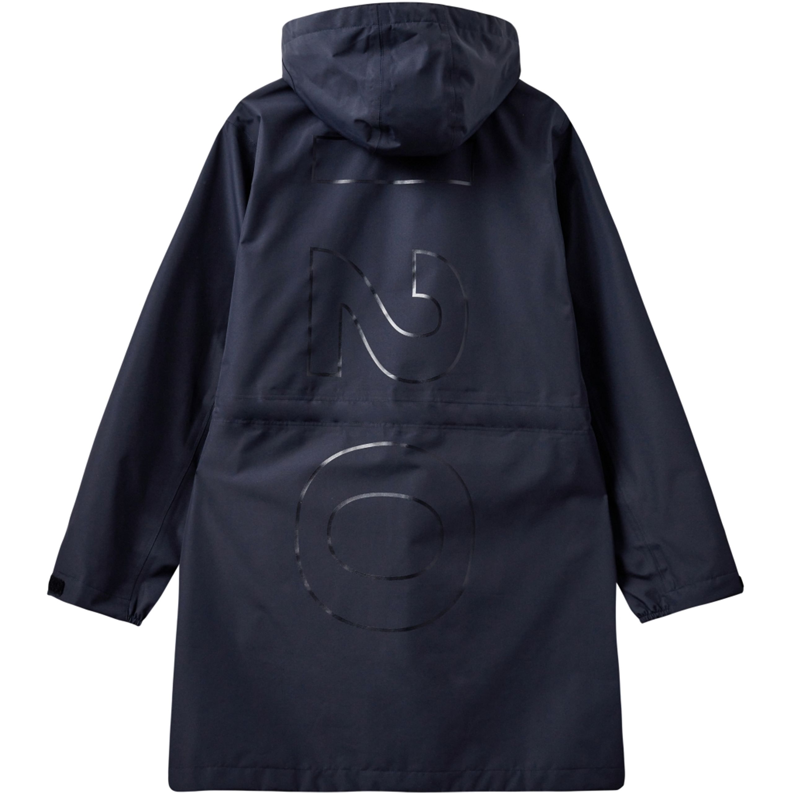 H2O - Raincoat - Rømø Logo LW Rain Long Jacket - Navy