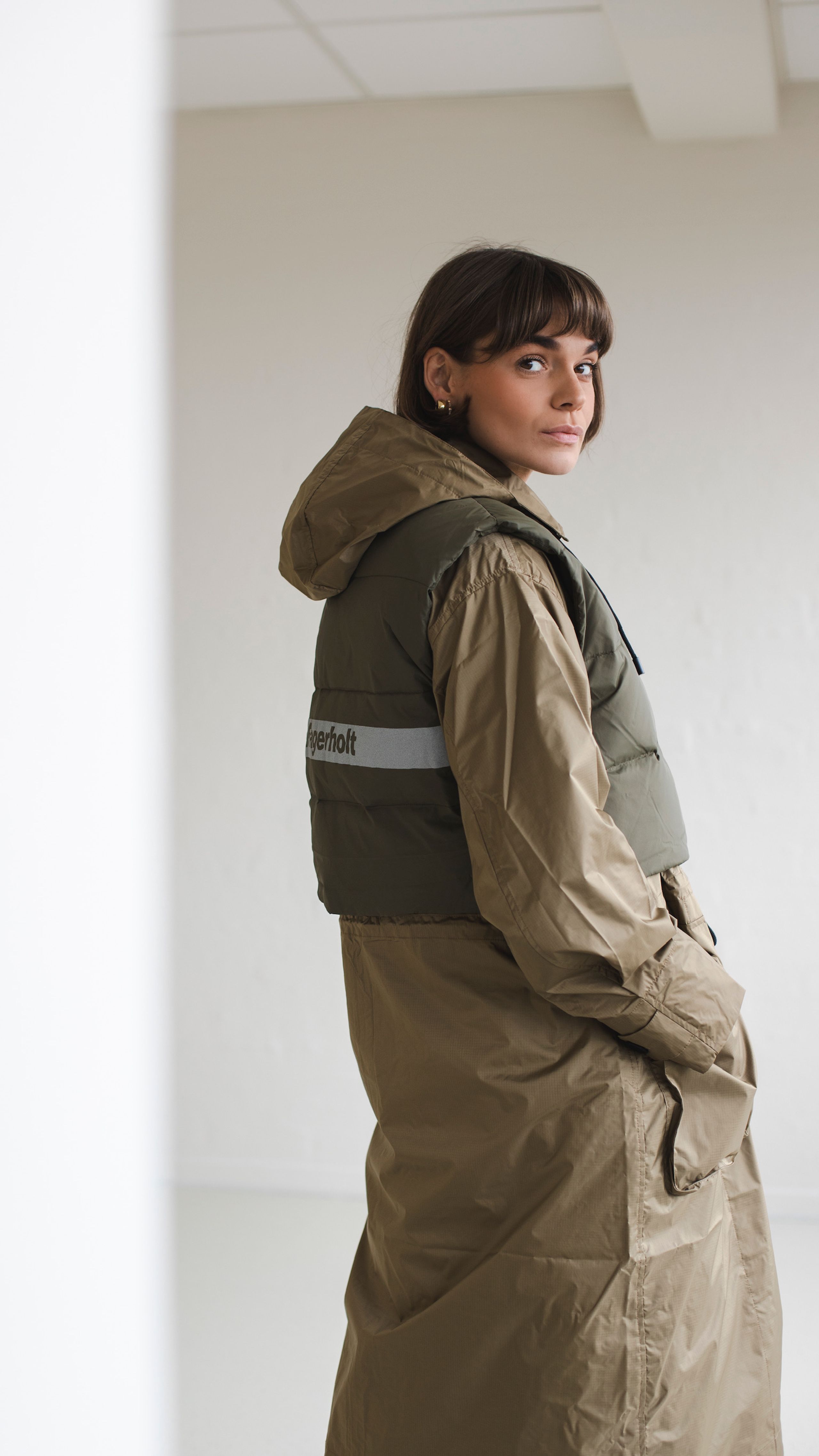 H2OFagerholt - Raincoat - Rain Coat - Khaki/Forest Green