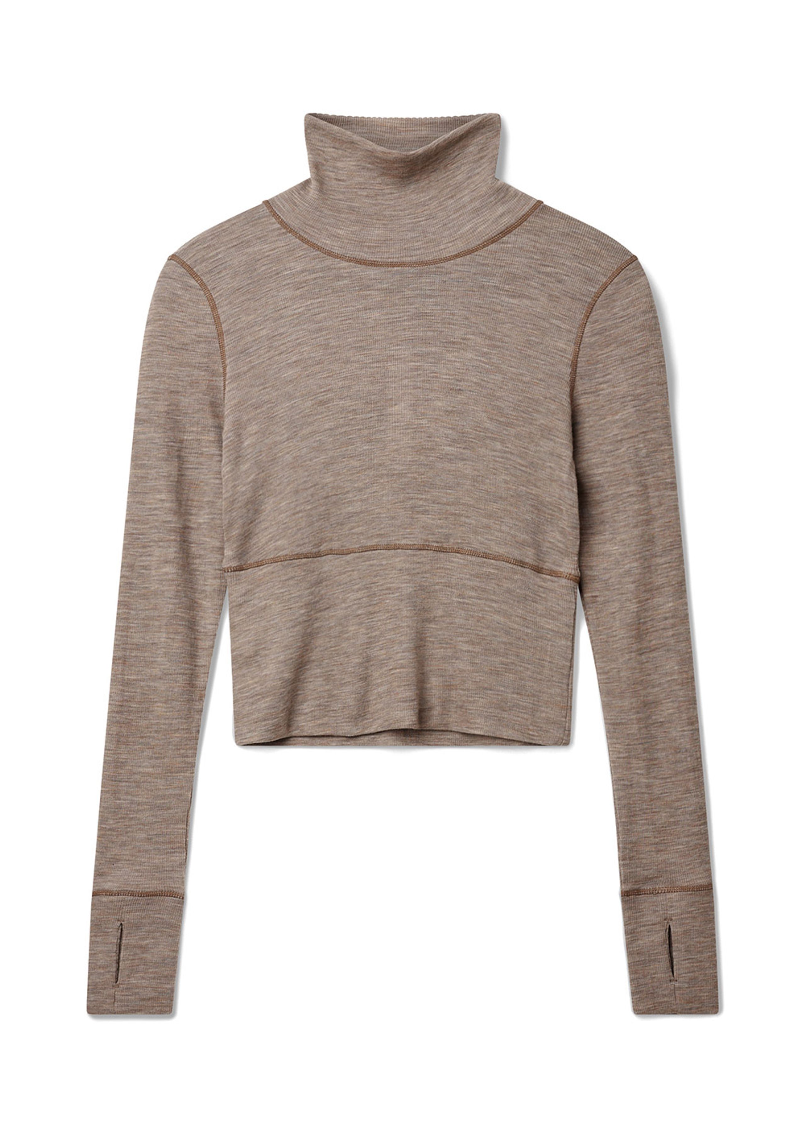 H2OFagerholt - Top - That Comfy Cropped - Walnut Melange