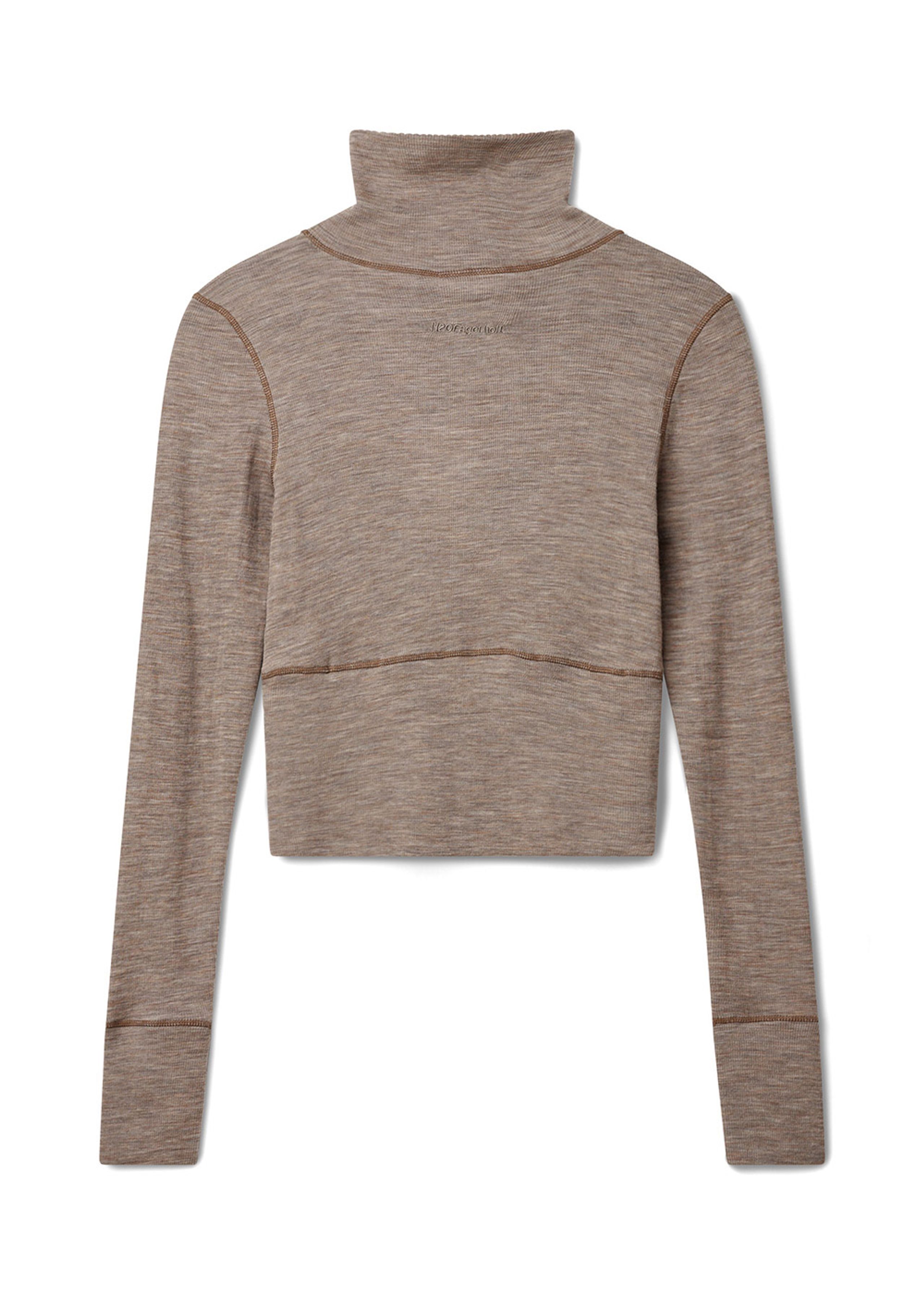 H2OFagerholt - Top - That Comfy Cropped - Walnut Melange