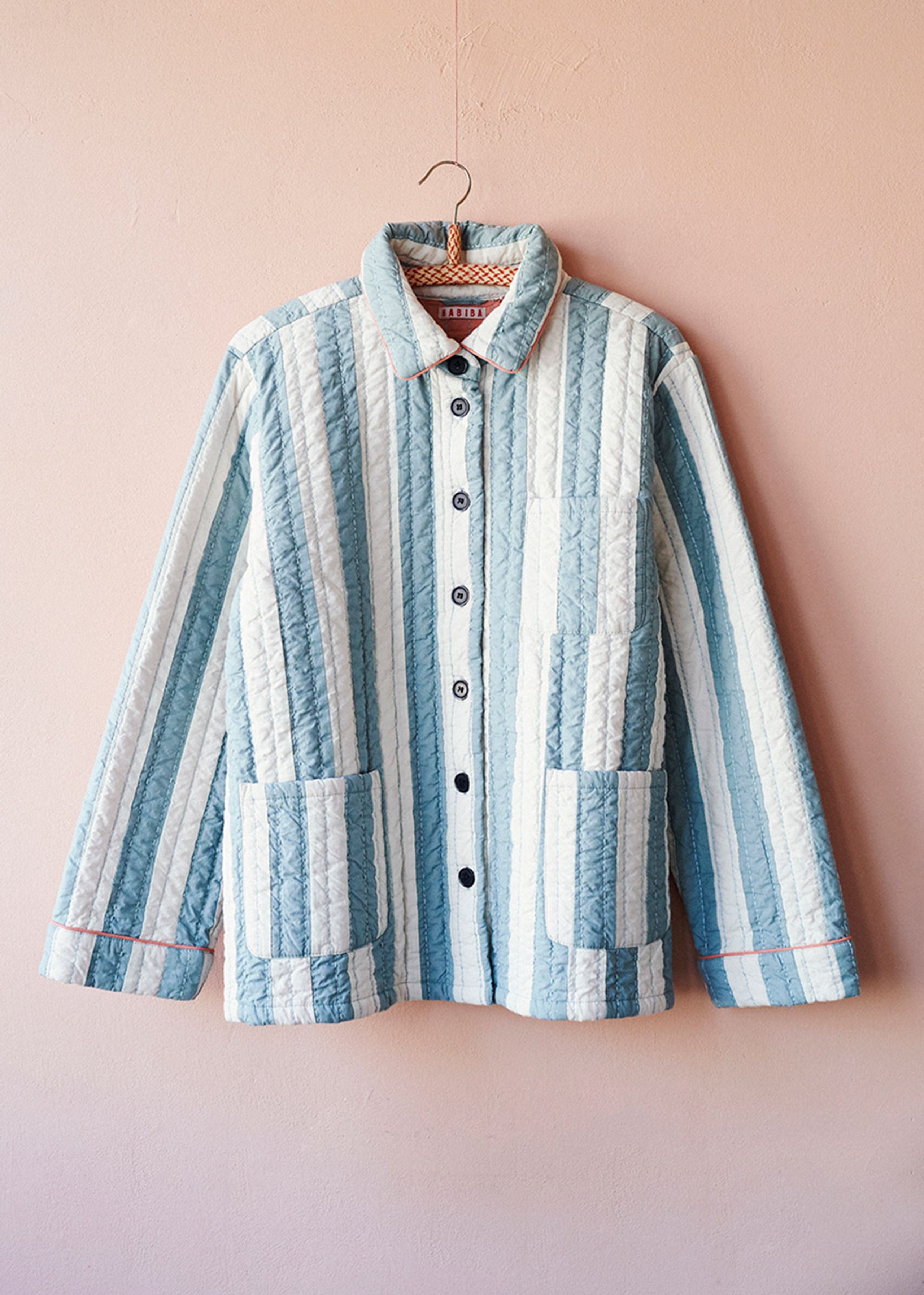 HABIBA - Casaco - Mumu Quilted Jacket - Pastel Blue