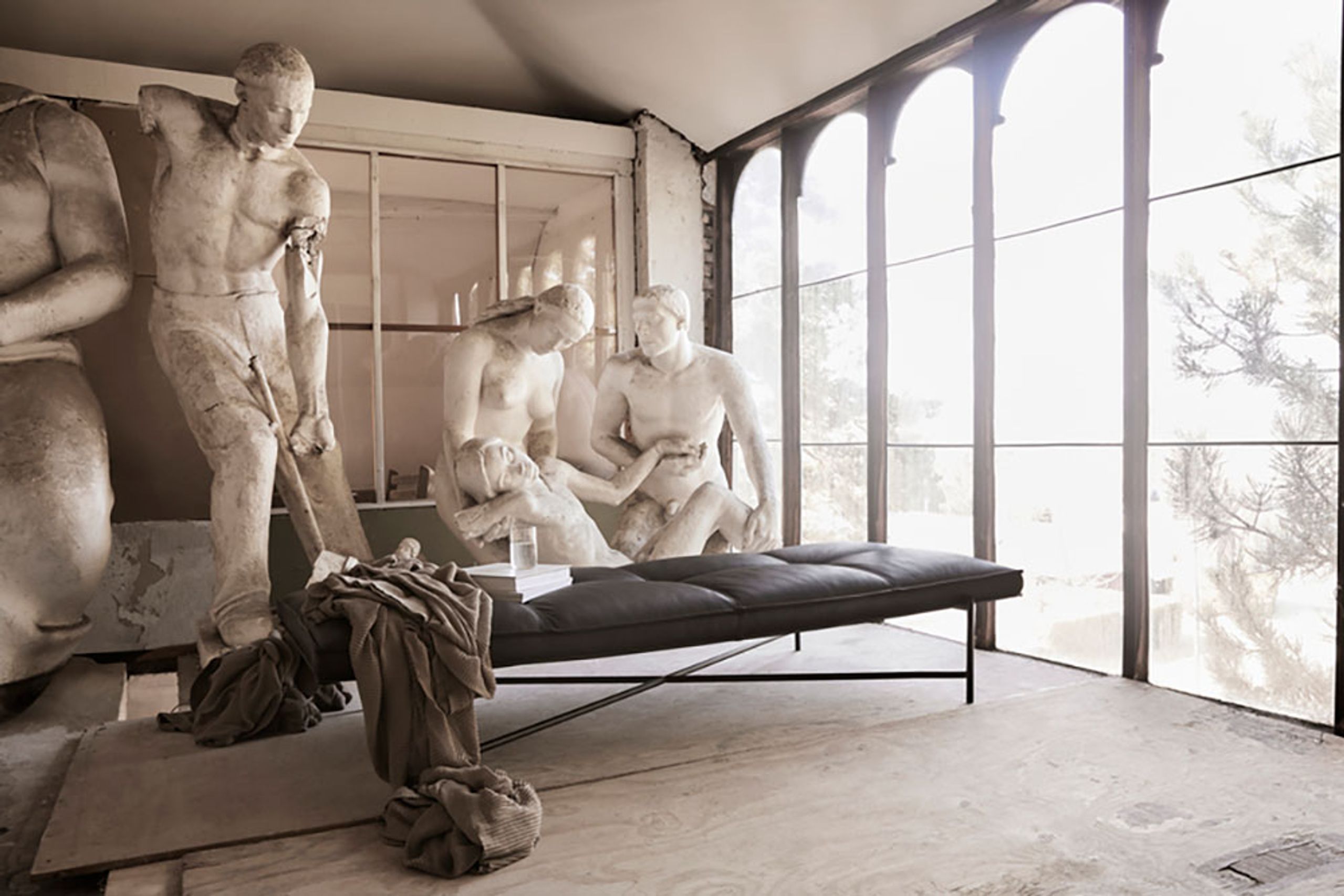 Handvärk - Daybed - Daybed by Emil Thorup - Black / Black Leather