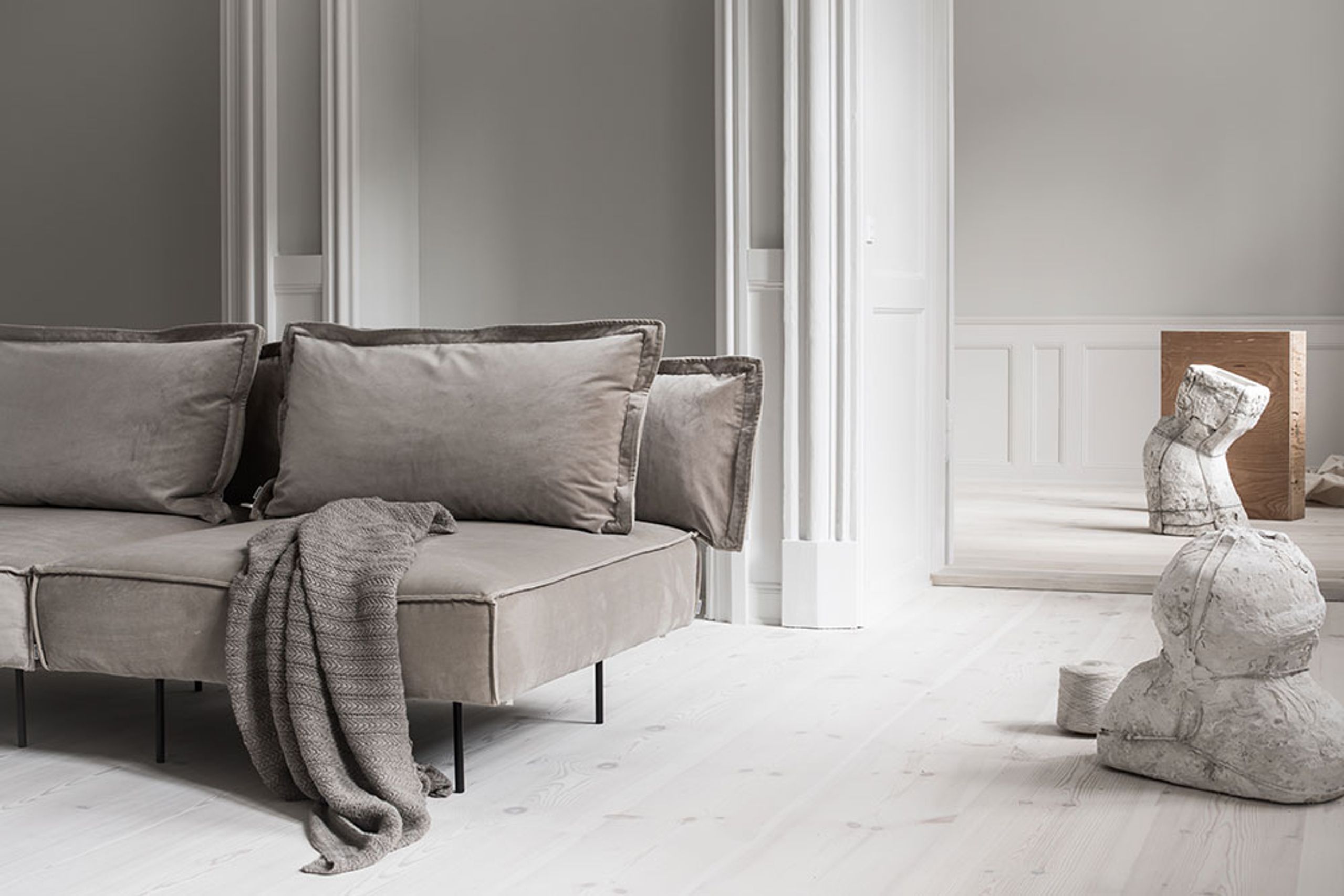 Handvärk - Sessel - Modular Sofa 1-Seat Lounge Chair af Emil Thorup - Earth